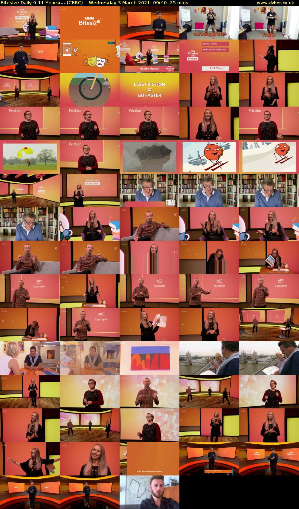 Bitesize Daily 9-11 Years:... (CBBC) Wednesday 3 March 2021 09:40 - 10:05
