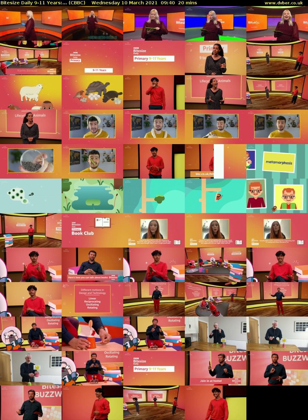 Bitesize Daily 9-11 Years:... (CBBC) Wednesday 10 March 2021 09:40 - 10:00
