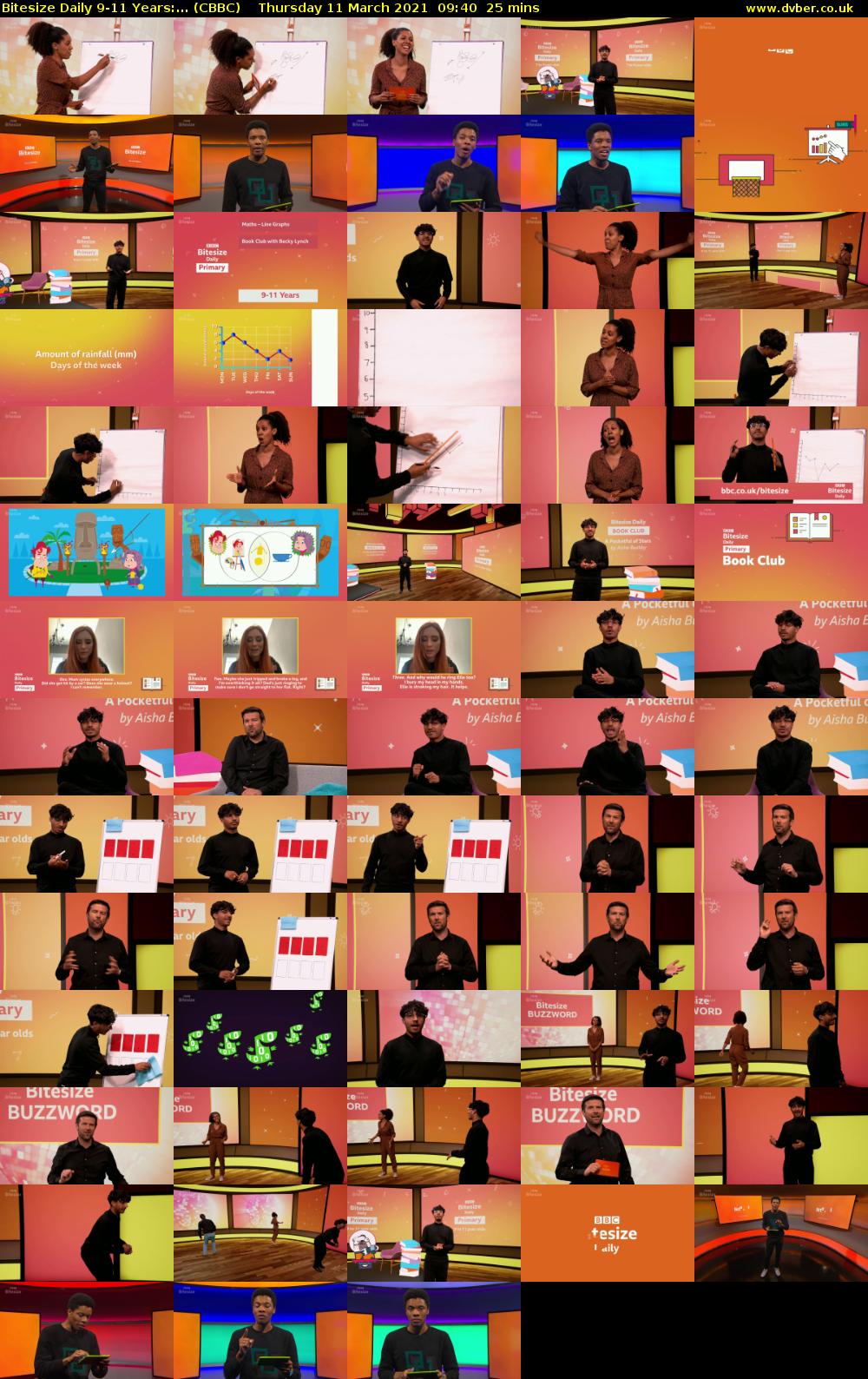 Bitesize Daily 9-11 Years:... (CBBC) Thursday 11 March 2021 09:40 - 10:05