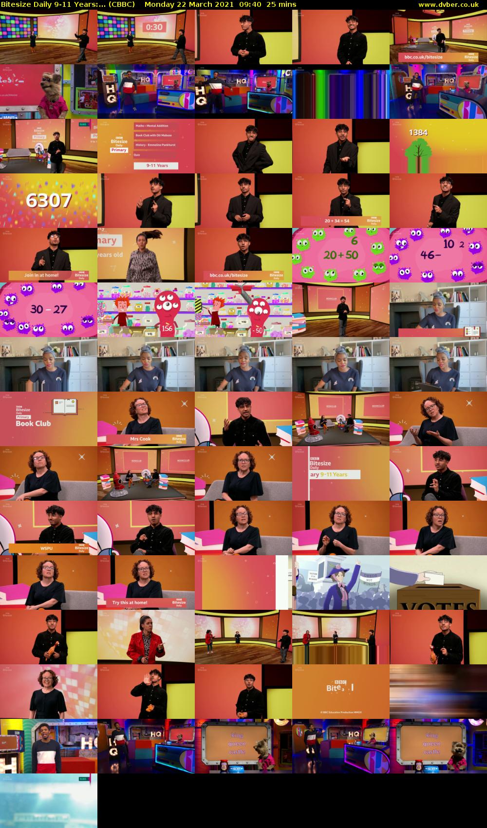 Bitesize Daily 9-11 Years:... (CBBC) Monday 22 March 2021 09:40 - 10:05