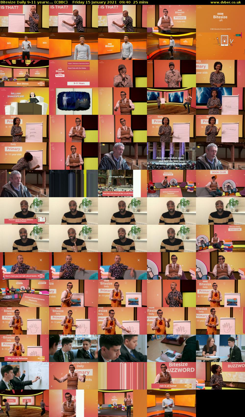 Bitesize Daily 9-11 years:... (CBBC) Friday 15 January 2021 09:40 - 10:05