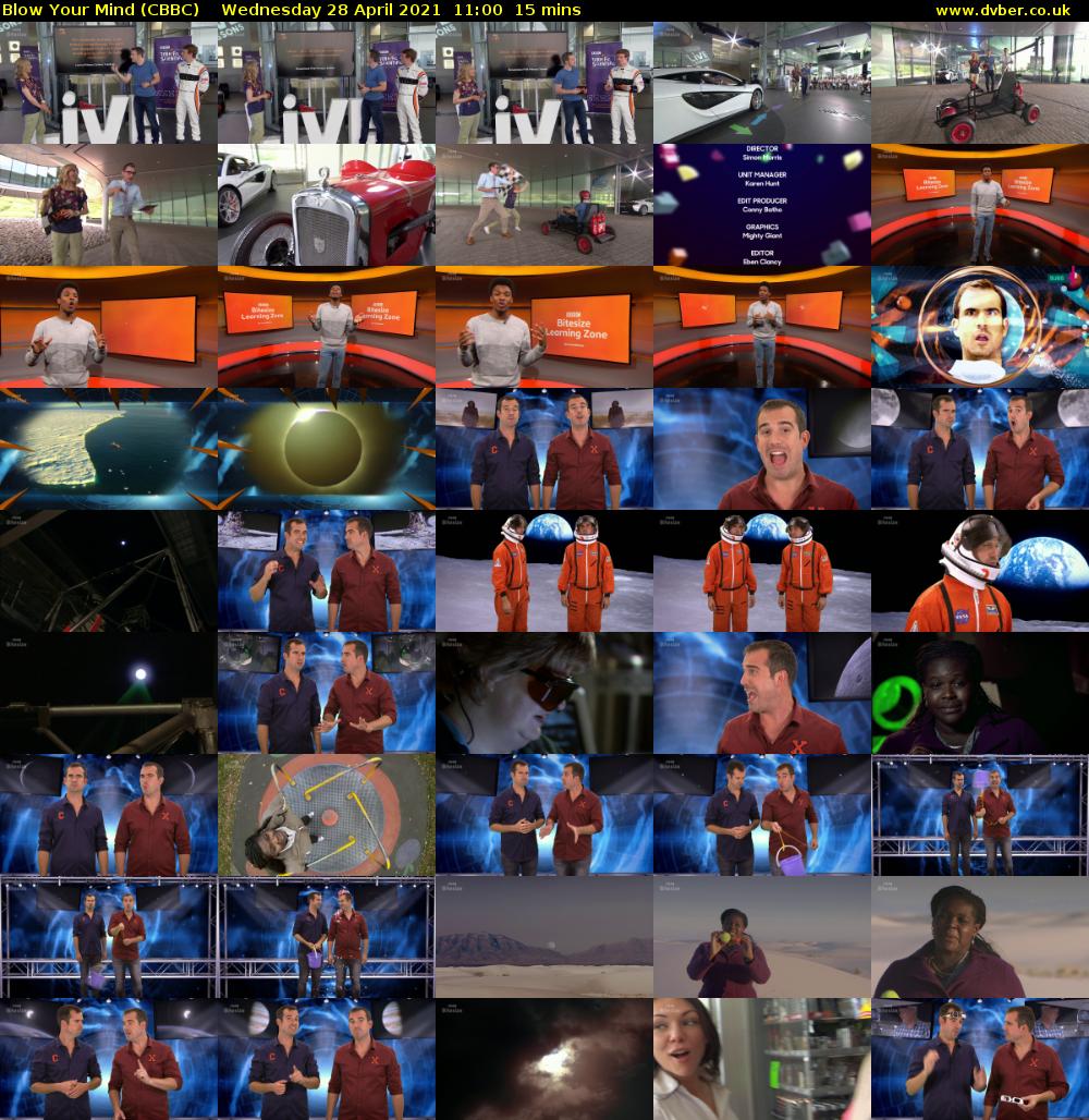 Blow Your Mind (CBBC) Wednesday 28 April 2021 11:00 - 11:15