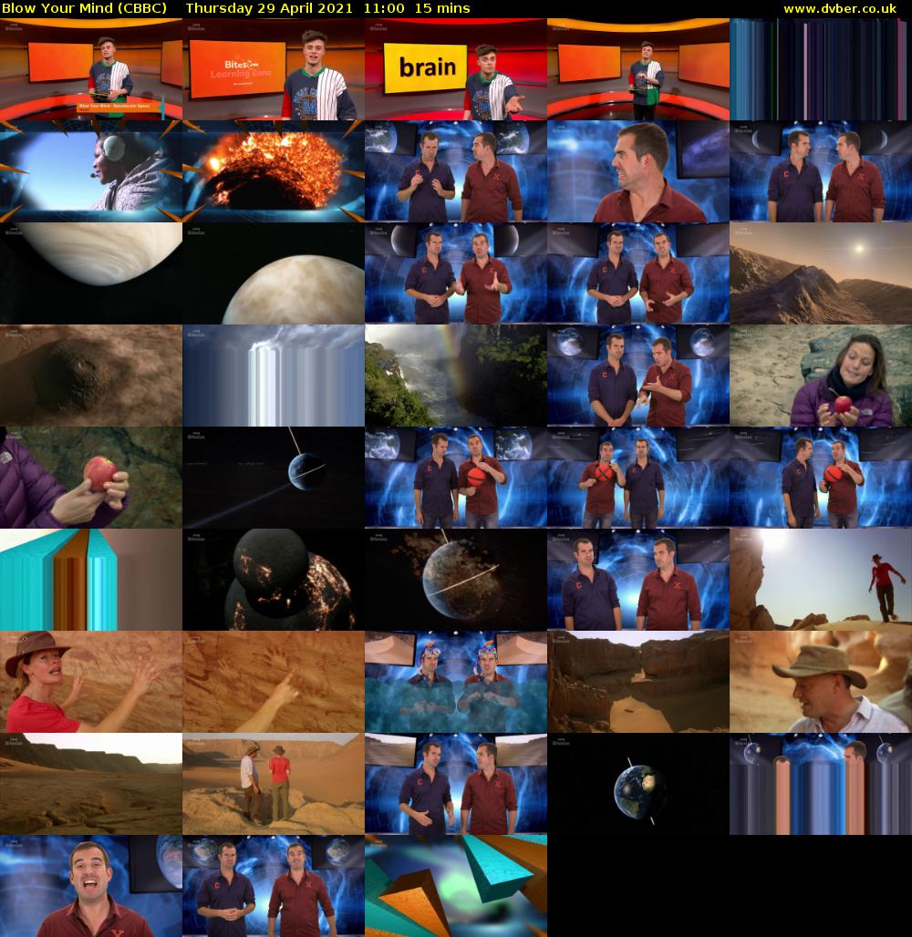 Blow Your Mind (CBBC) Thursday 29 April 2021 11:00 - 11:15