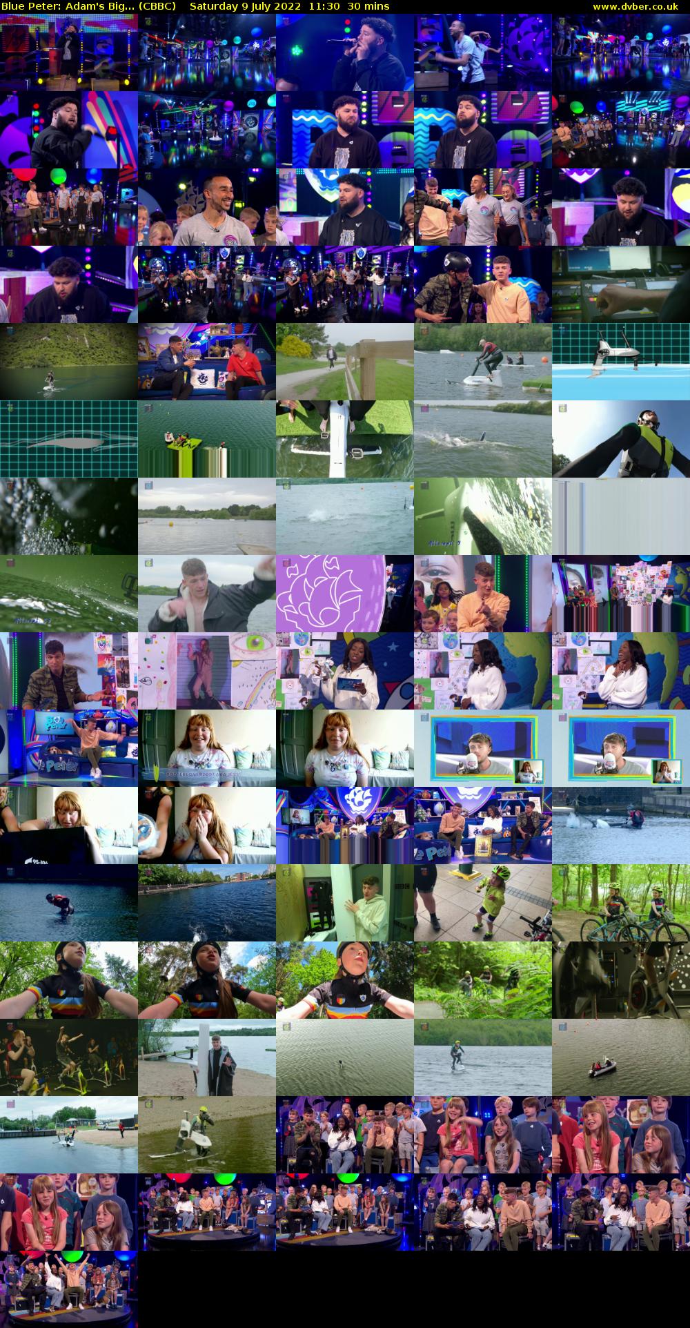 Blue Peter: Adam's Big... (CBBC) Saturday 9 July 2022 11:30 - 12:00