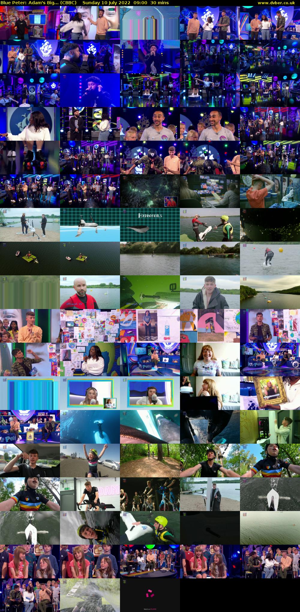 Blue Peter: Adam's Big... (CBBC) Sunday 10 July 2022 09:00 - 09:30
