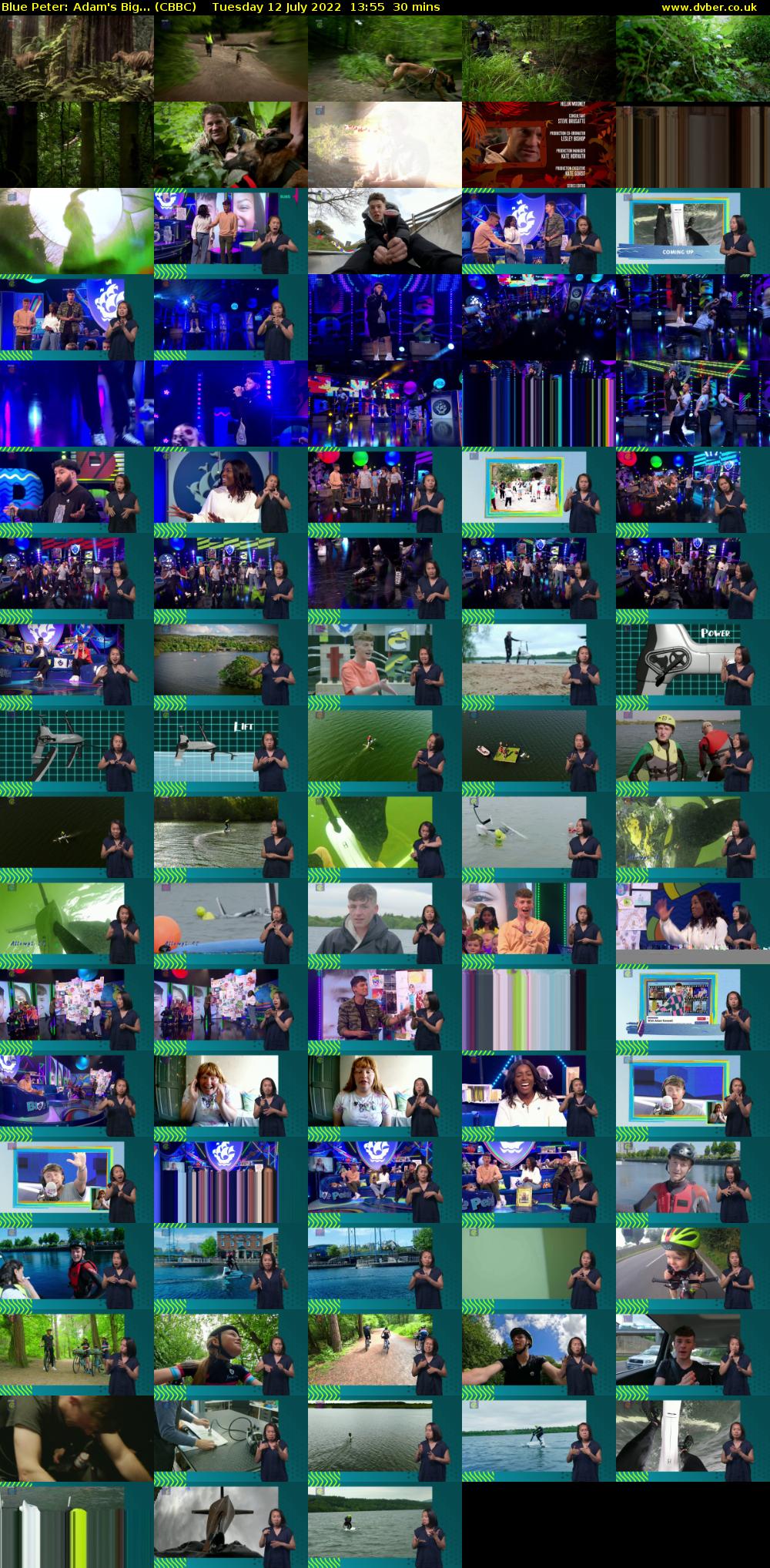 Blue Peter: Adam's Big... (CBBC) Tuesday 12 July 2022 13:55 - 14:25