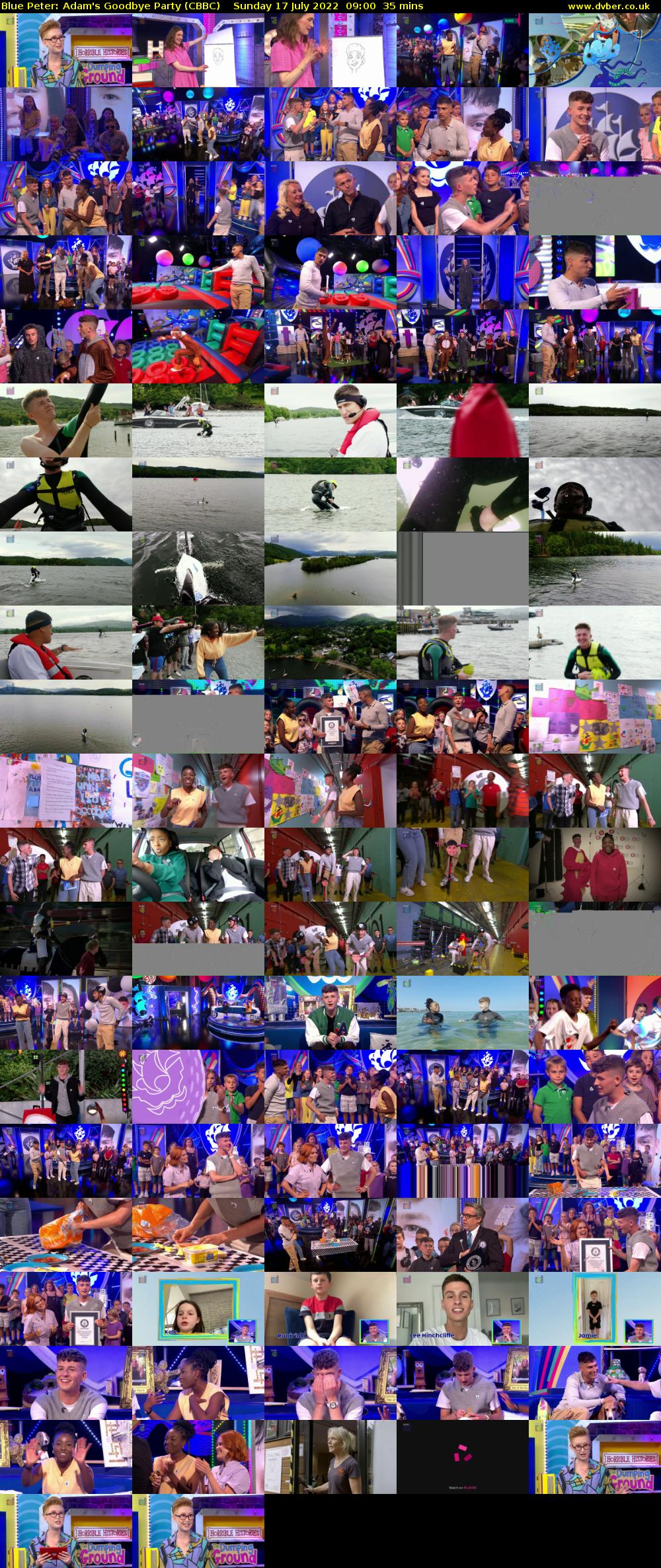 Blue Peter: Adam's Goodbye Party (CBBC) Sunday 17 July 2022 09:00 - 09:35