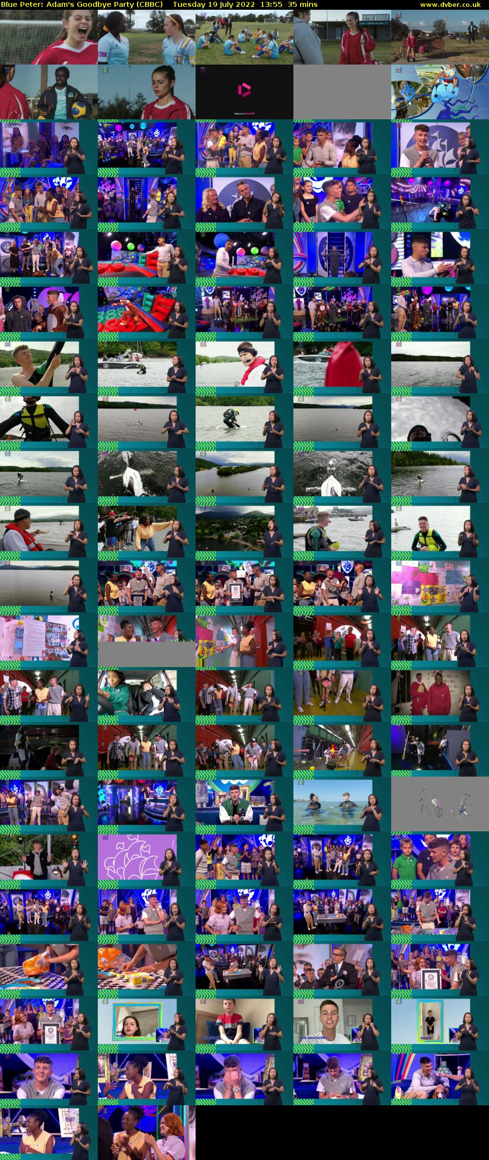 Blue Peter: Adam's Goodbye Party (CBBC) Tuesday 19 July 2022 13:55 - 14:30
