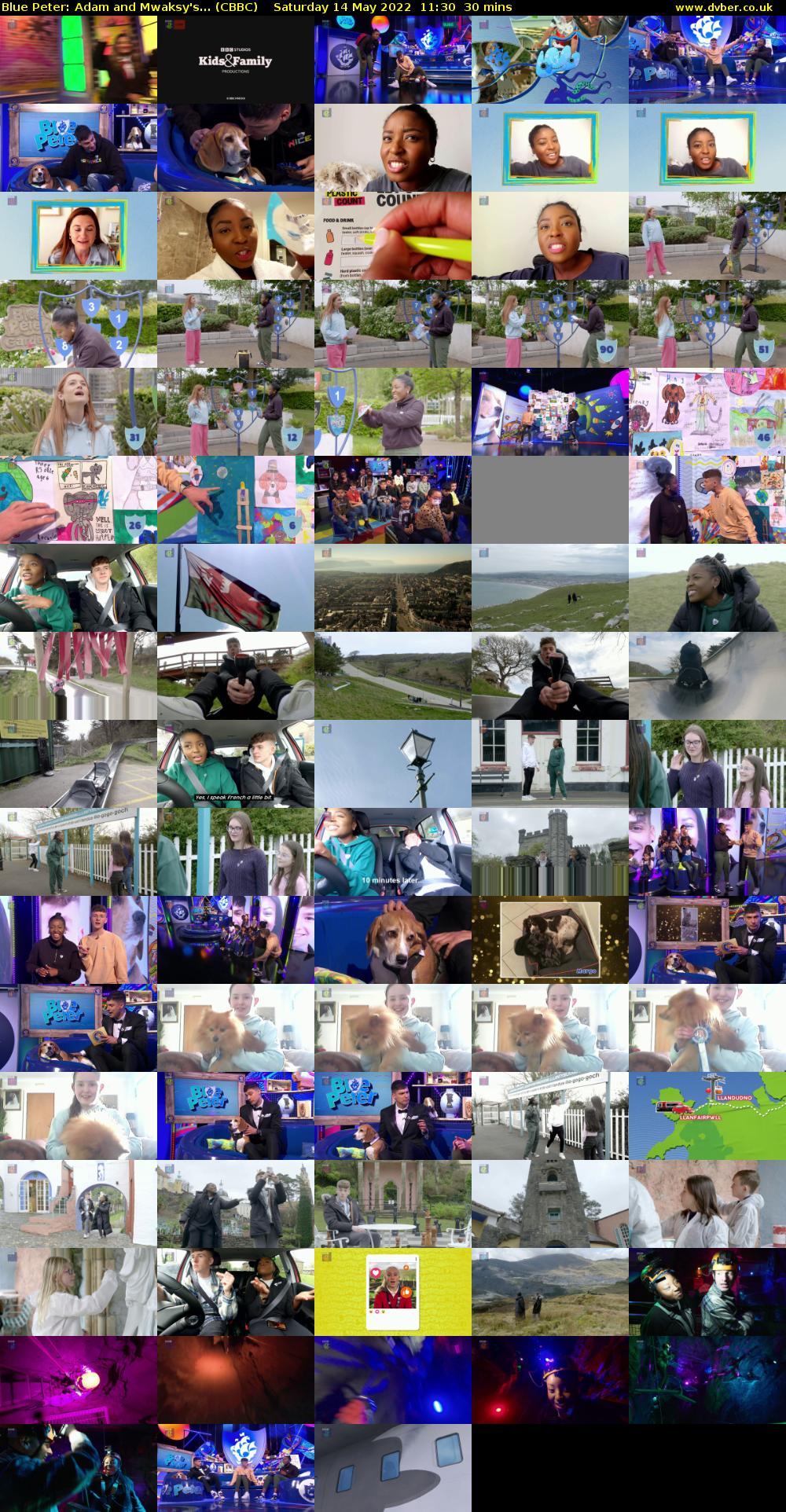 Blue Peter: Adam and Mwaksy's... (CBBC) Saturday 14 May 2022 11:30 - 12:00