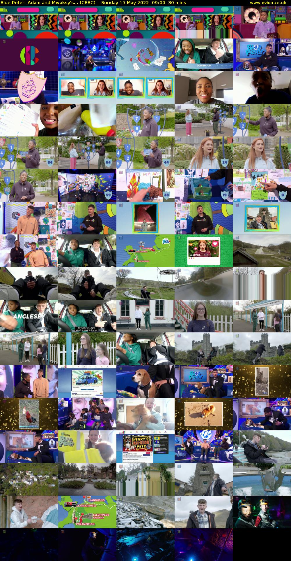 Blue Peter: Adam and Mwaksy's... (CBBC) Sunday 15 May 2022 09:00 - 09:30