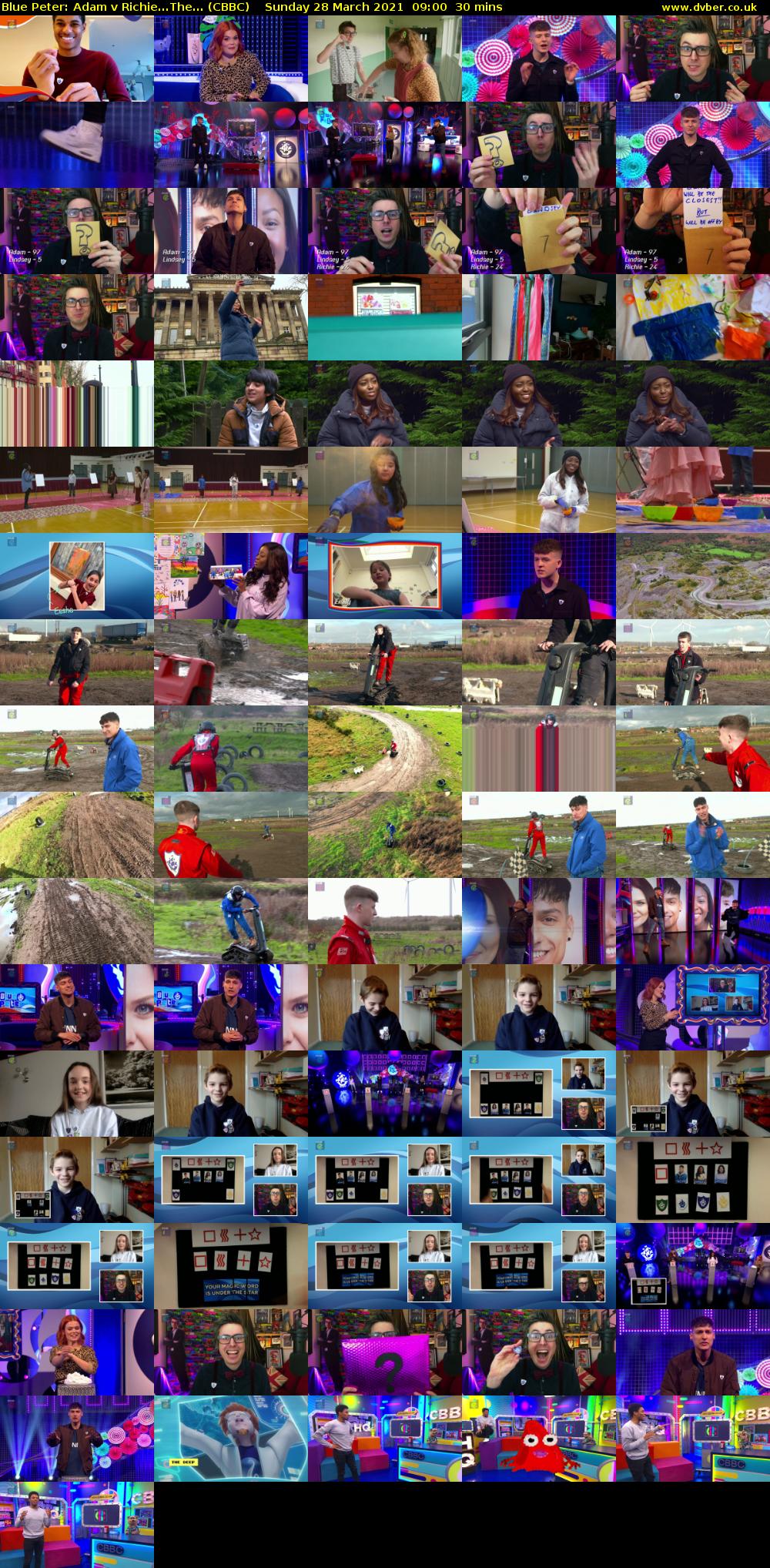Blue Peter: Adam v Richie...The... (CBBC) Sunday 28 March 2021 09:00 - 09:30