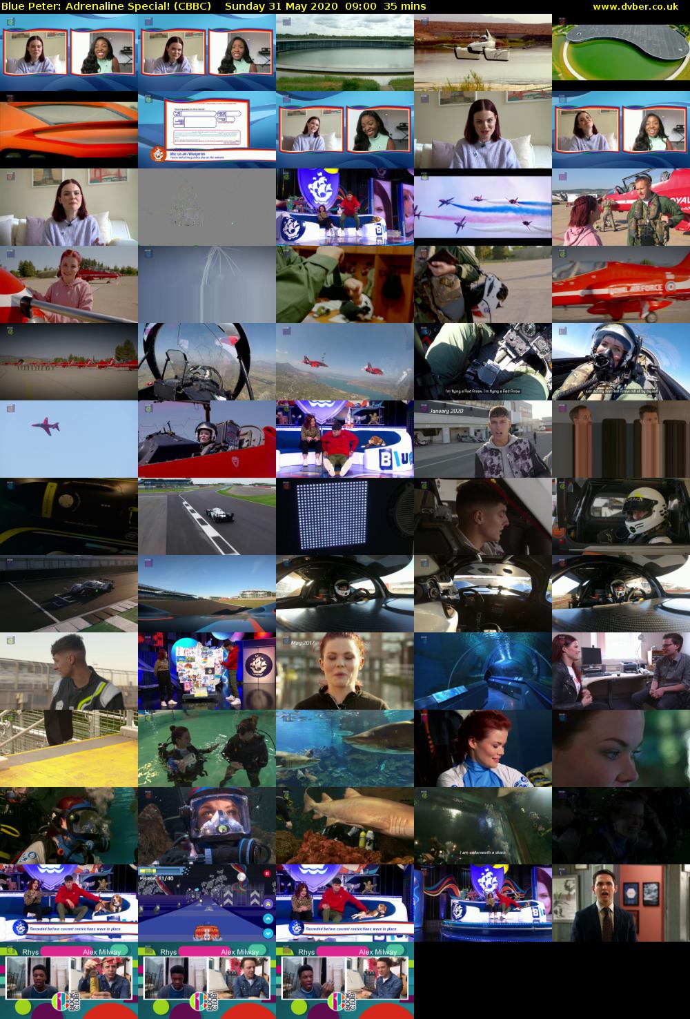 Blue Peter: Adrenaline Special! (CBBC) Sunday 31 May 2020 09:00 - 09:35