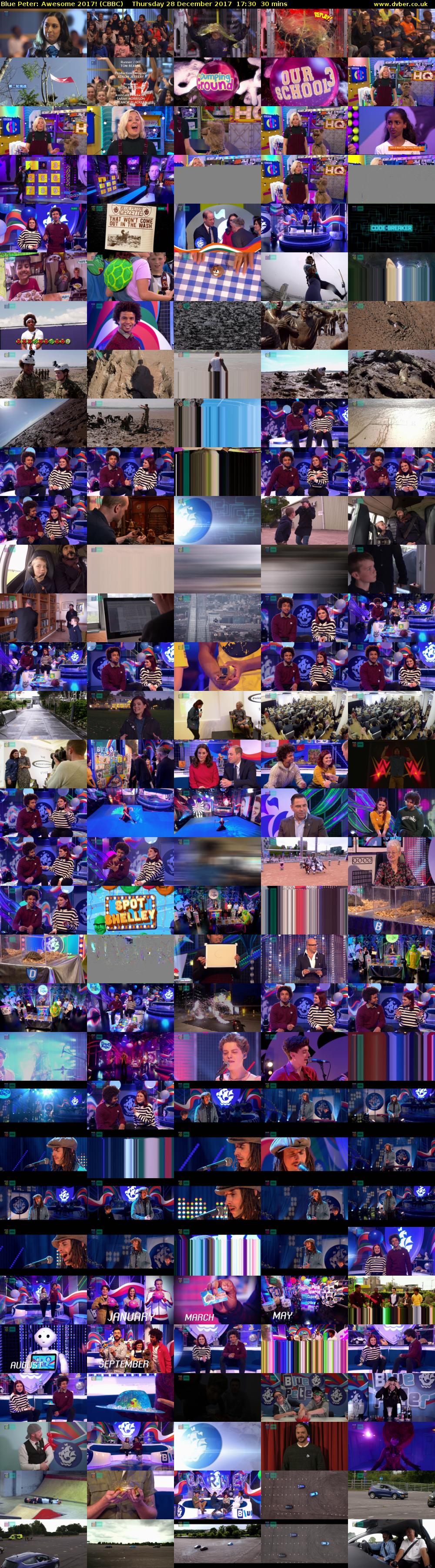 Blue Peter: Awesome 2017! (CBBC) Thursday 28 December 2017 17:30 - 18:00