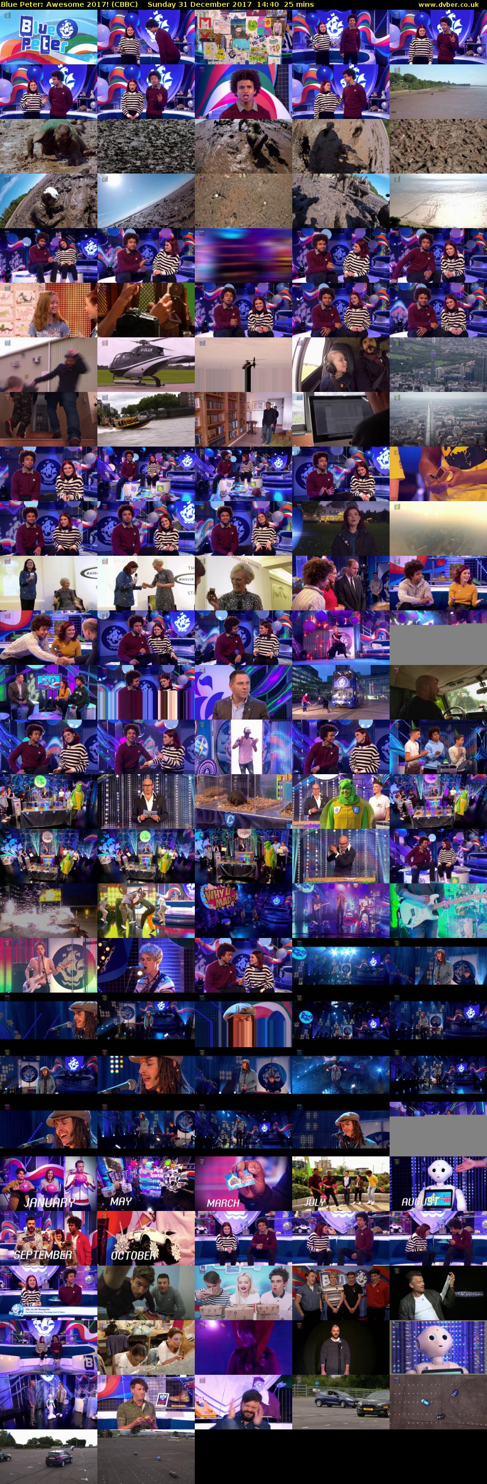 Blue Peter: Awesome 2017! (CBBC) Sunday 31 December 2017 14:40 - 15:05