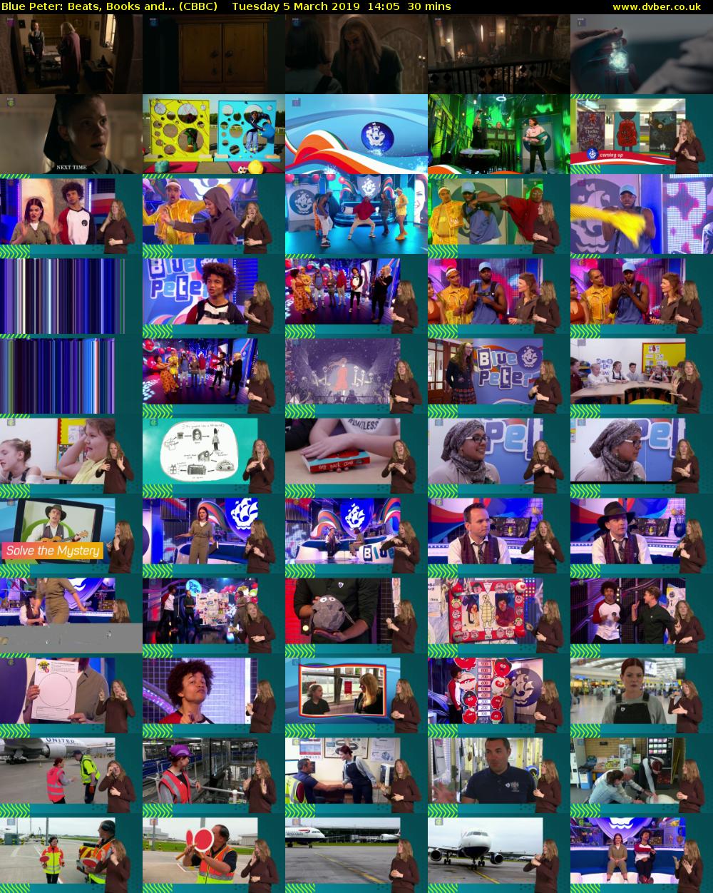 Blue Peter: Beats, Books and... (CBBC) Tuesday 5 March 2019 14:05 - 14:35