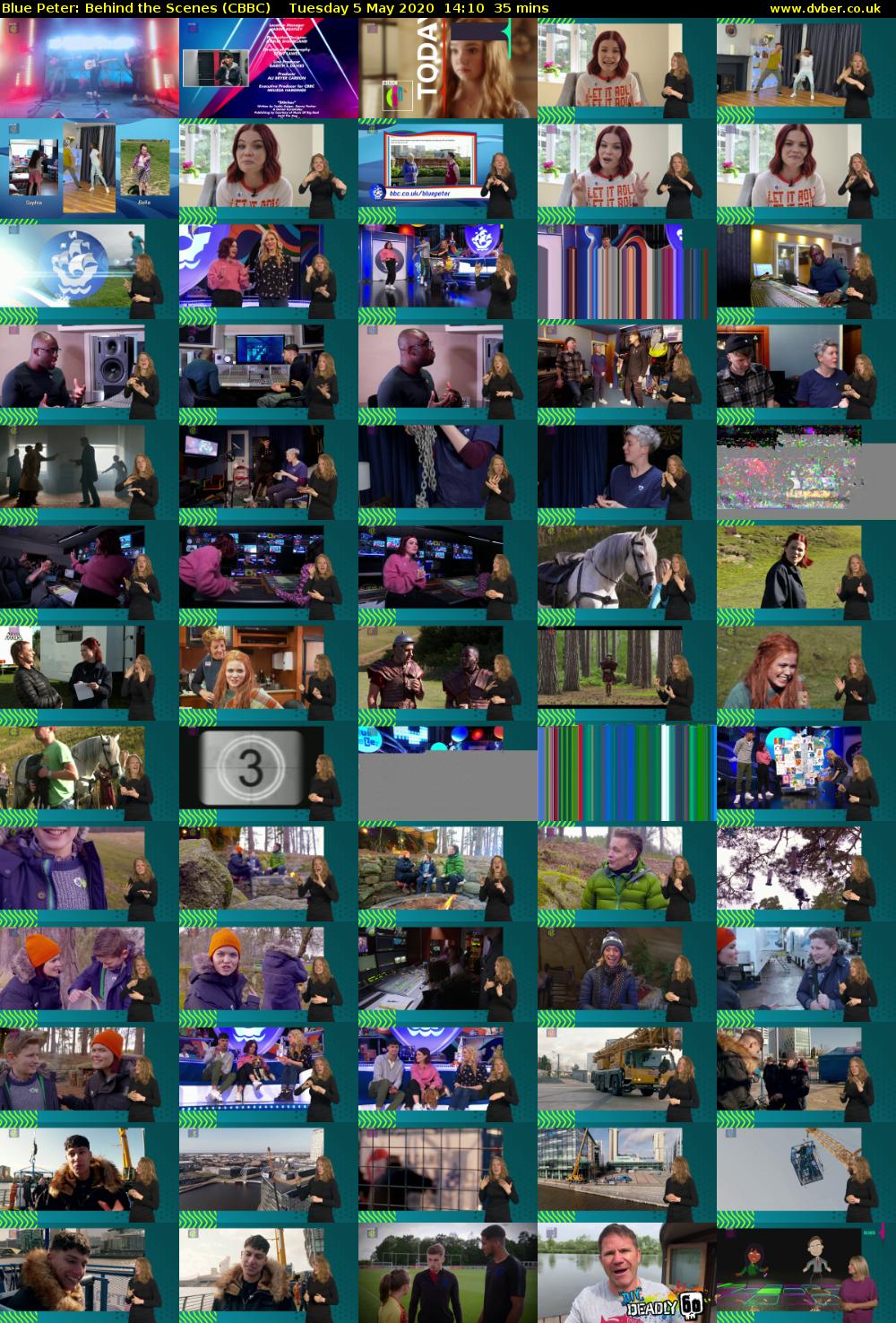 Blue Peter: Behind the Scenes (CBBC) Tuesday 5 May 2020 14:10 - 14:45