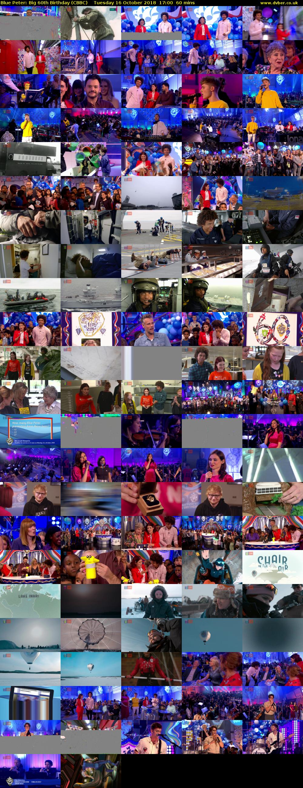 Blue Peter: Big 60th Birthday (CBBC) Tuesday 16 October 2018 17:00 - 18:00