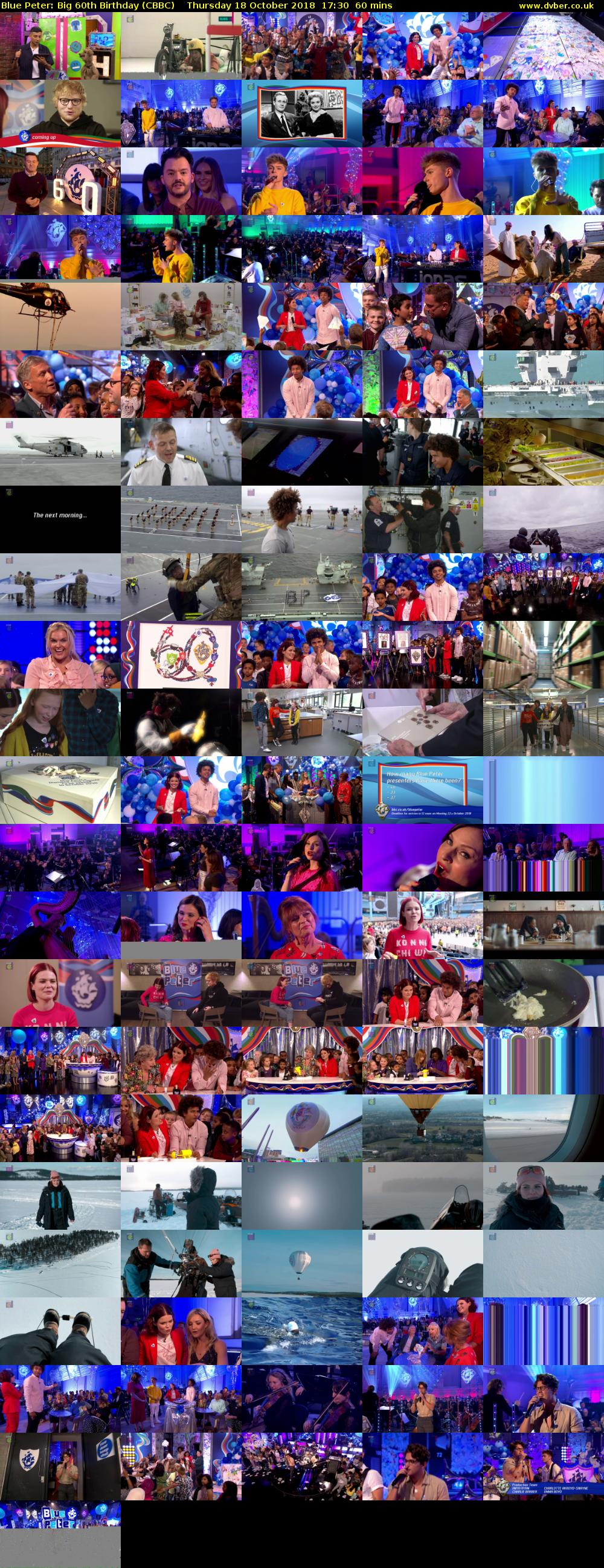 Blue Peter: Big 60th Birthday (CBBC) Thursday 18 October 2018 17:30 - 18:30