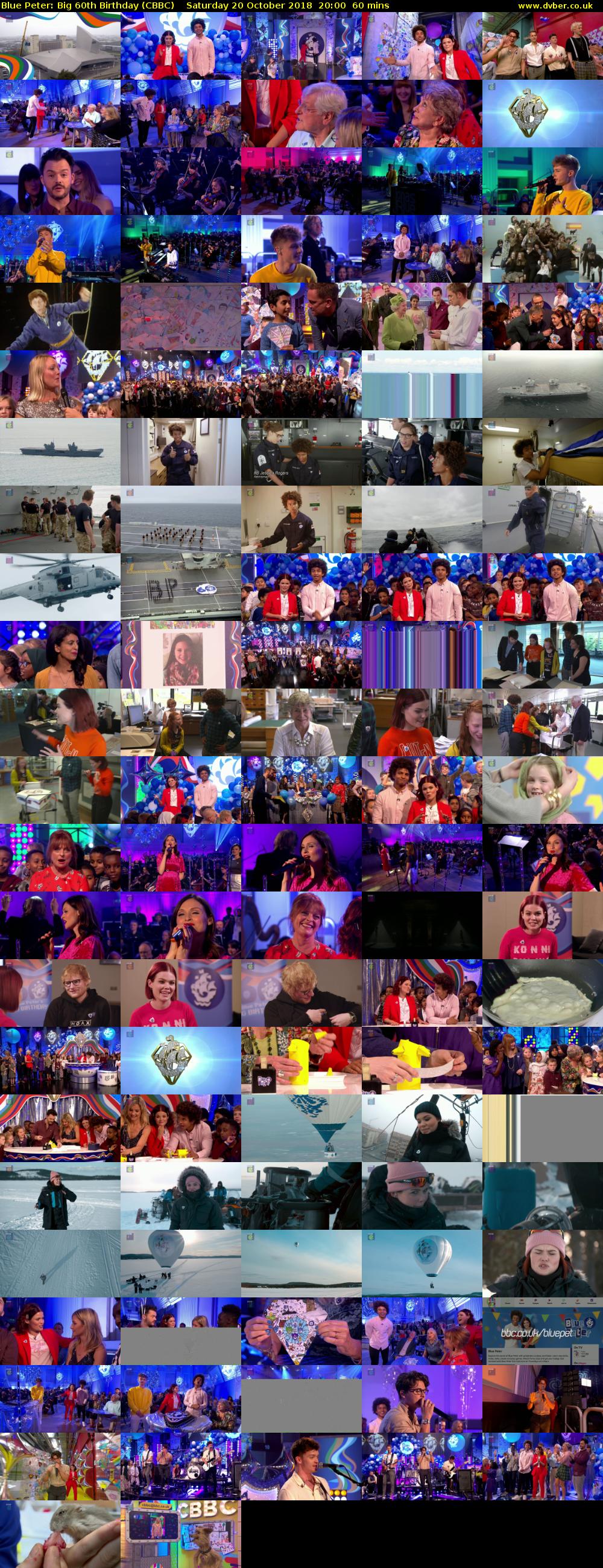 Blue Peter: Big 60th Birthday (CBBC) Saturday 20 October 2018 20:00 - 21:00