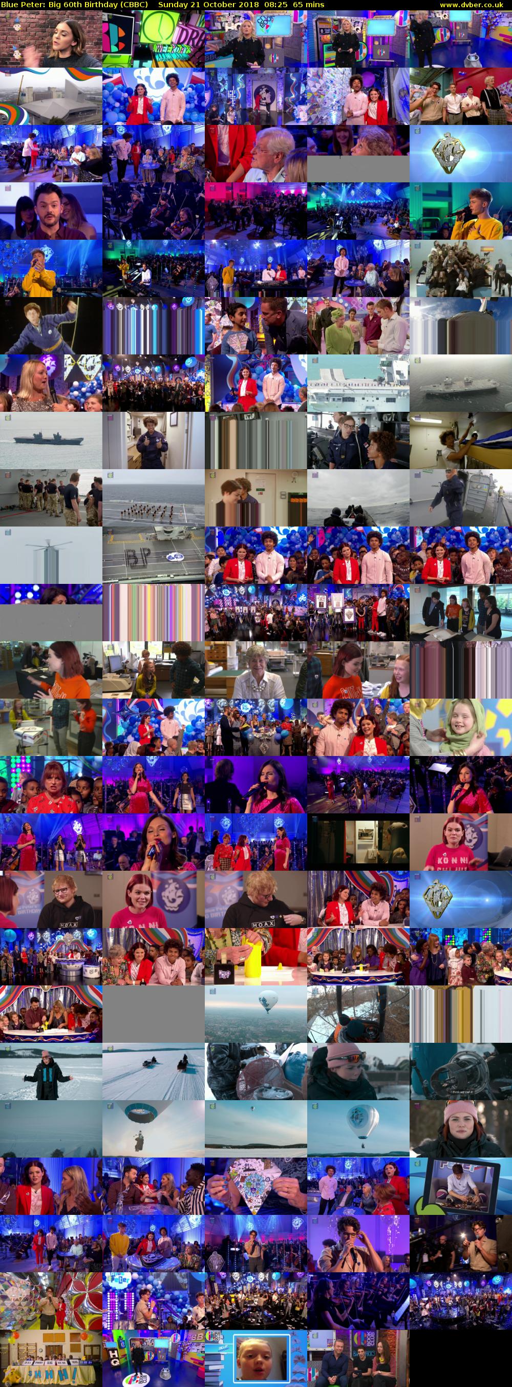 Blue Peter: Big 60th Birthday (CBBC) Sunday 21 October 2018 08:25 - 09:30