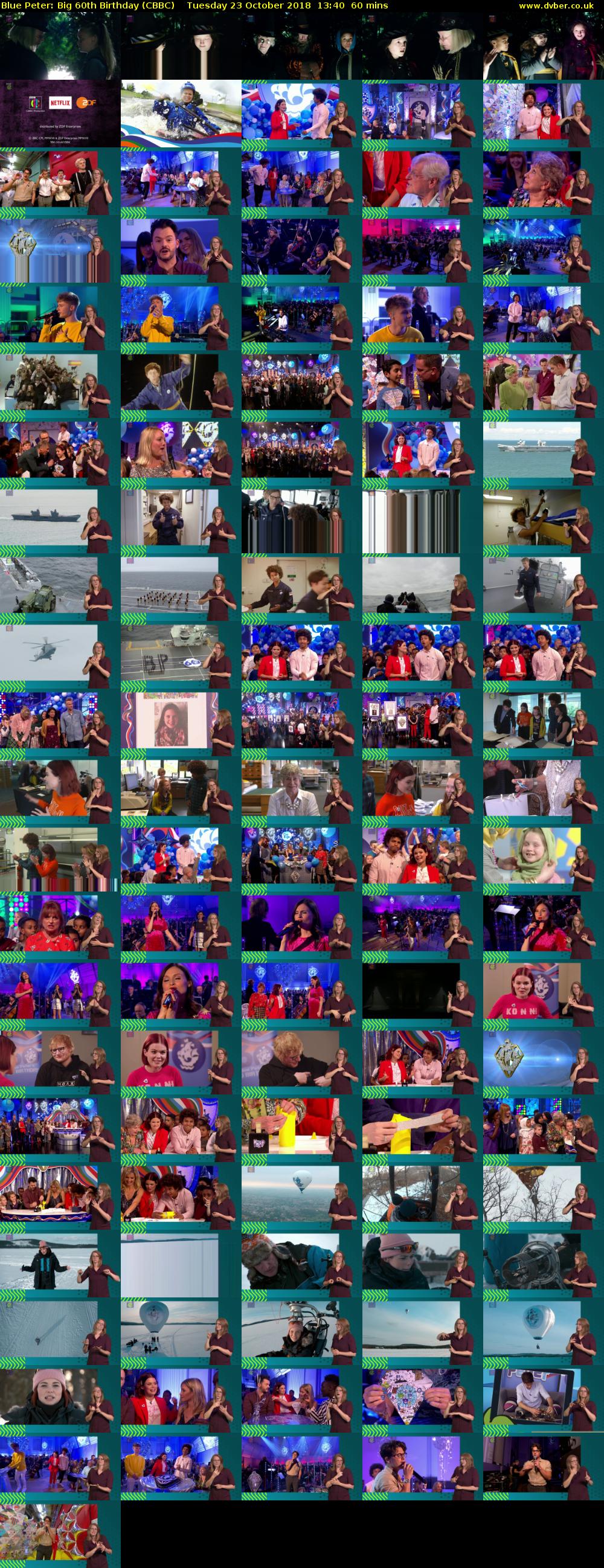 Blue Peter: Big 60th Birthday (CBBC) Tuesday 23 October 2018 13:40 - 14:40