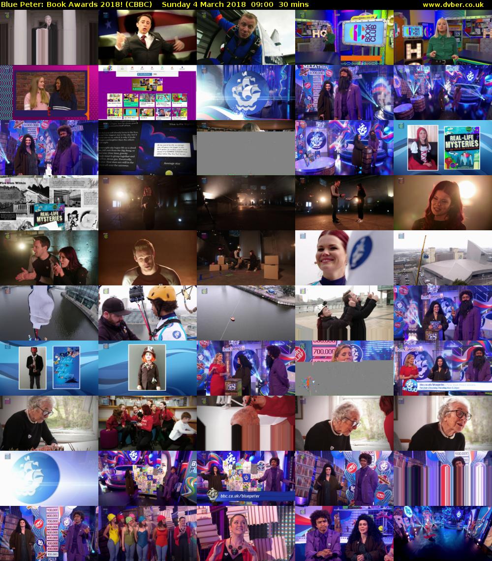 Blue Peter: Book Awards 2018! (CBBC) Sunday 4 March 2018 09:00 - 09:30