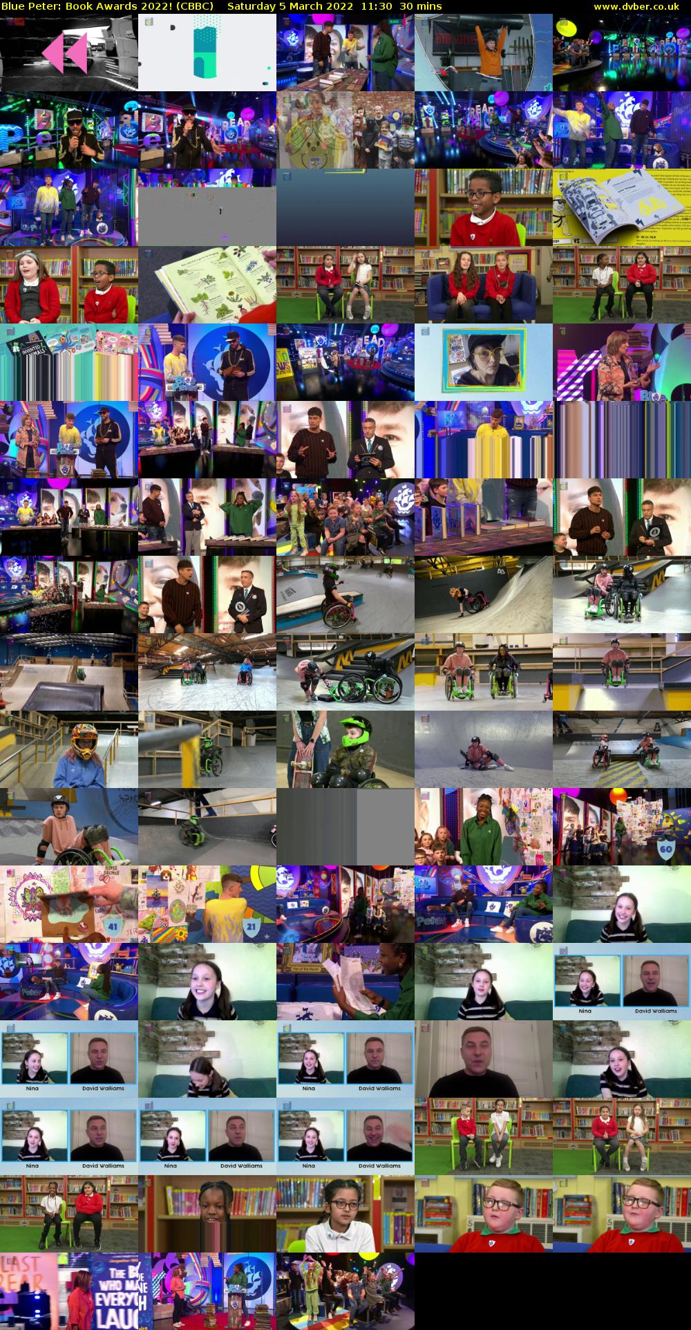 Blue Peter: Book Awards 2022! (CBBC) Saturday 5 March 2022 11:30 - 12:00