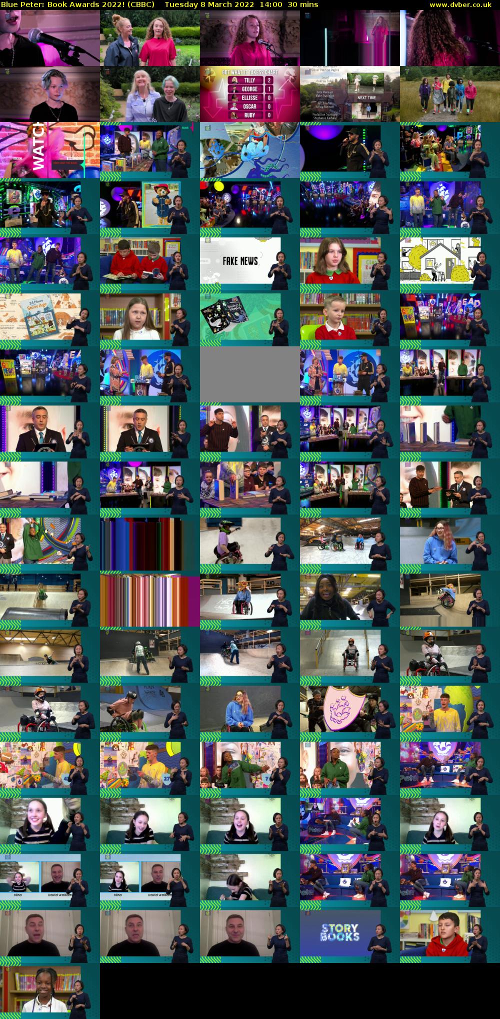 Blue Peter: Book Awards 2022! (CBBC) Tuesday 8 March 2022 14:00 - 14:30