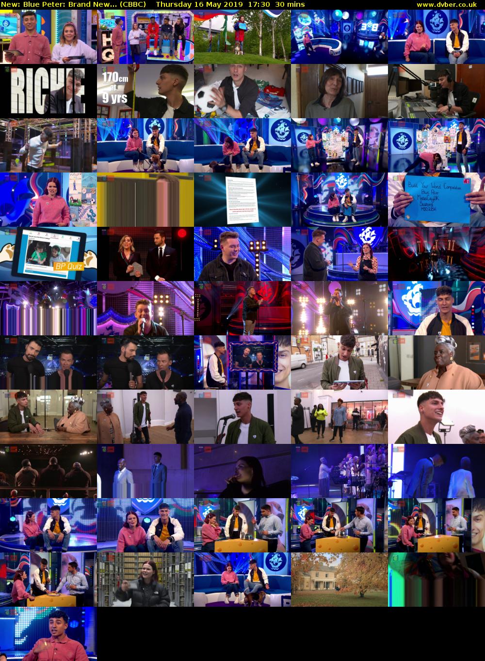 Blue Peter: Brand New... (CBBC) Thursday 16 May 2019 17:30 - 18:00