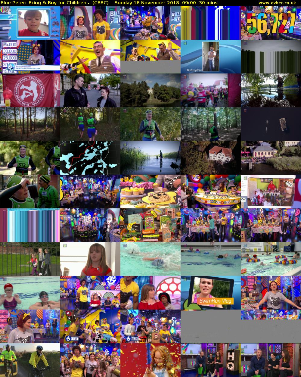 Blue Peter: Bring & Buy for Children... (CBBC) Sunday 18 November 2018 09:00 - 09:30