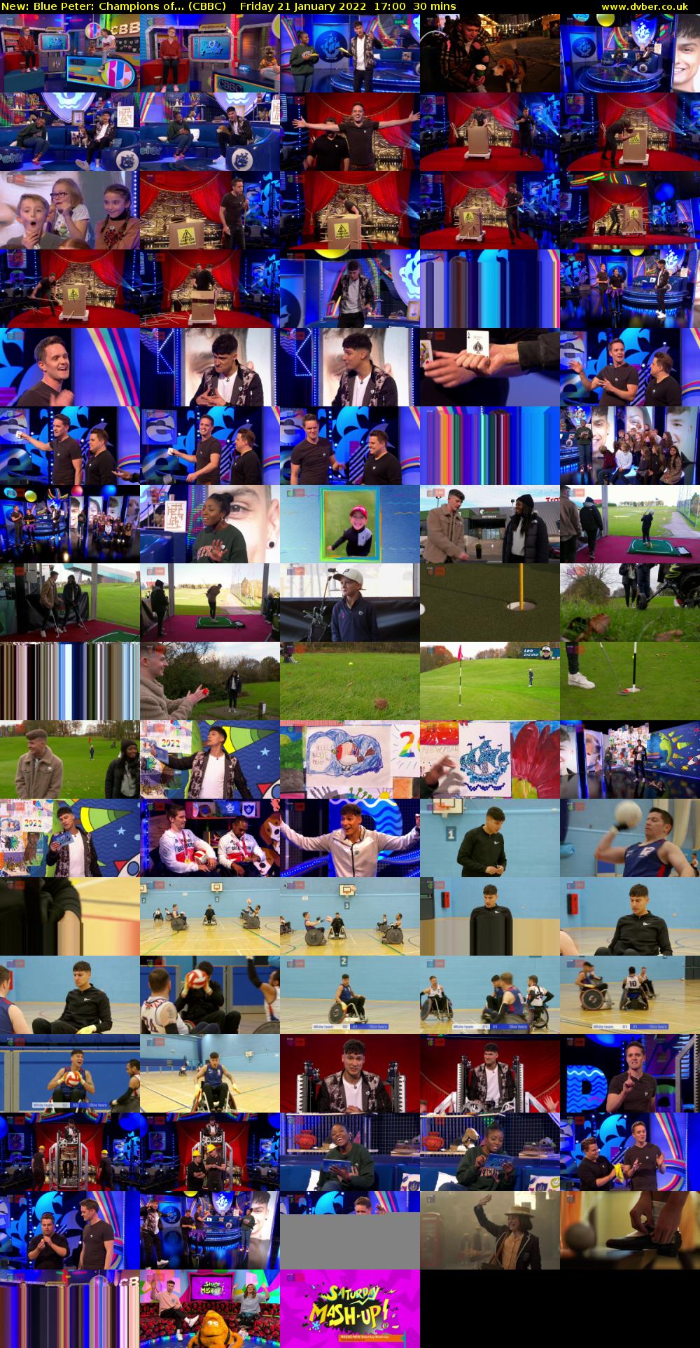 Blue Peter: Champions of... (CBBC) Friday 21 January 2022 17:00 - 17:30