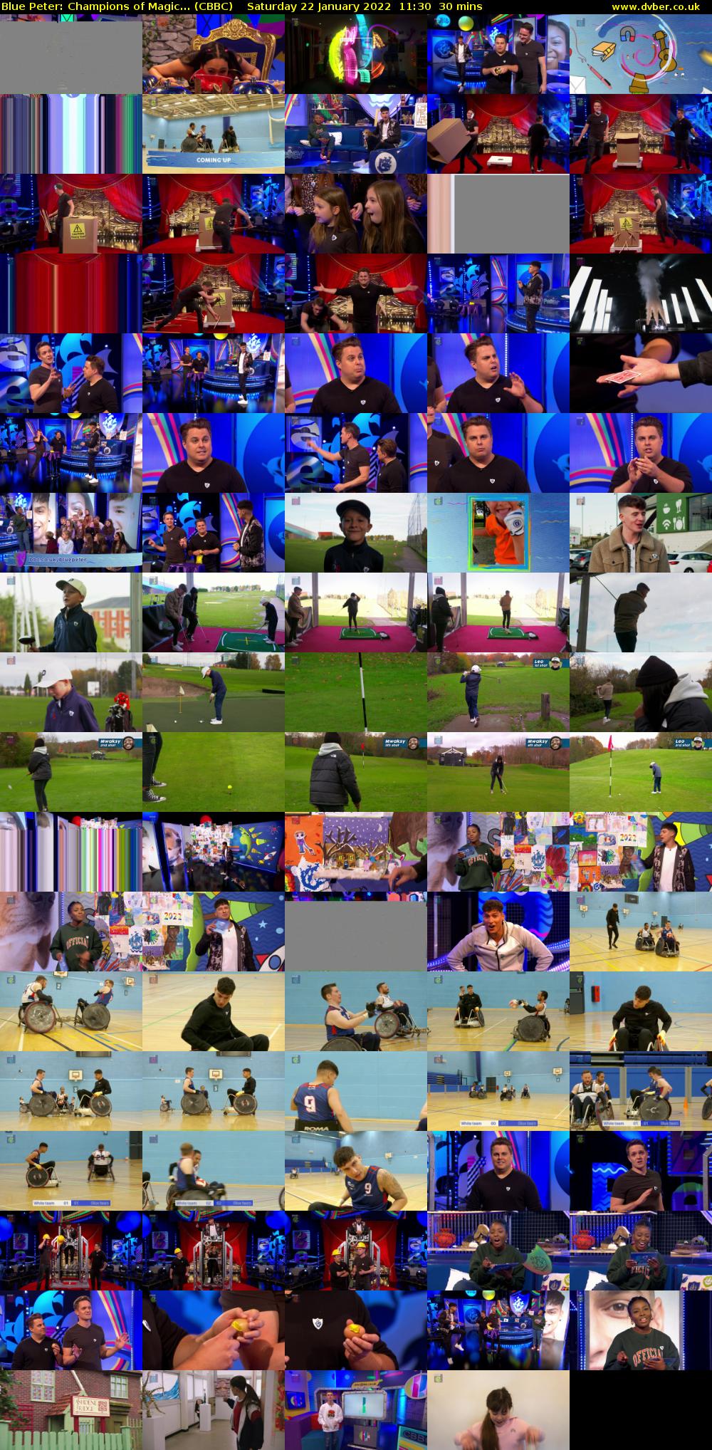 Blue Peter: Champions of Magic... (CBBC) Saturday 22 January 2022 11:30 - 12:00