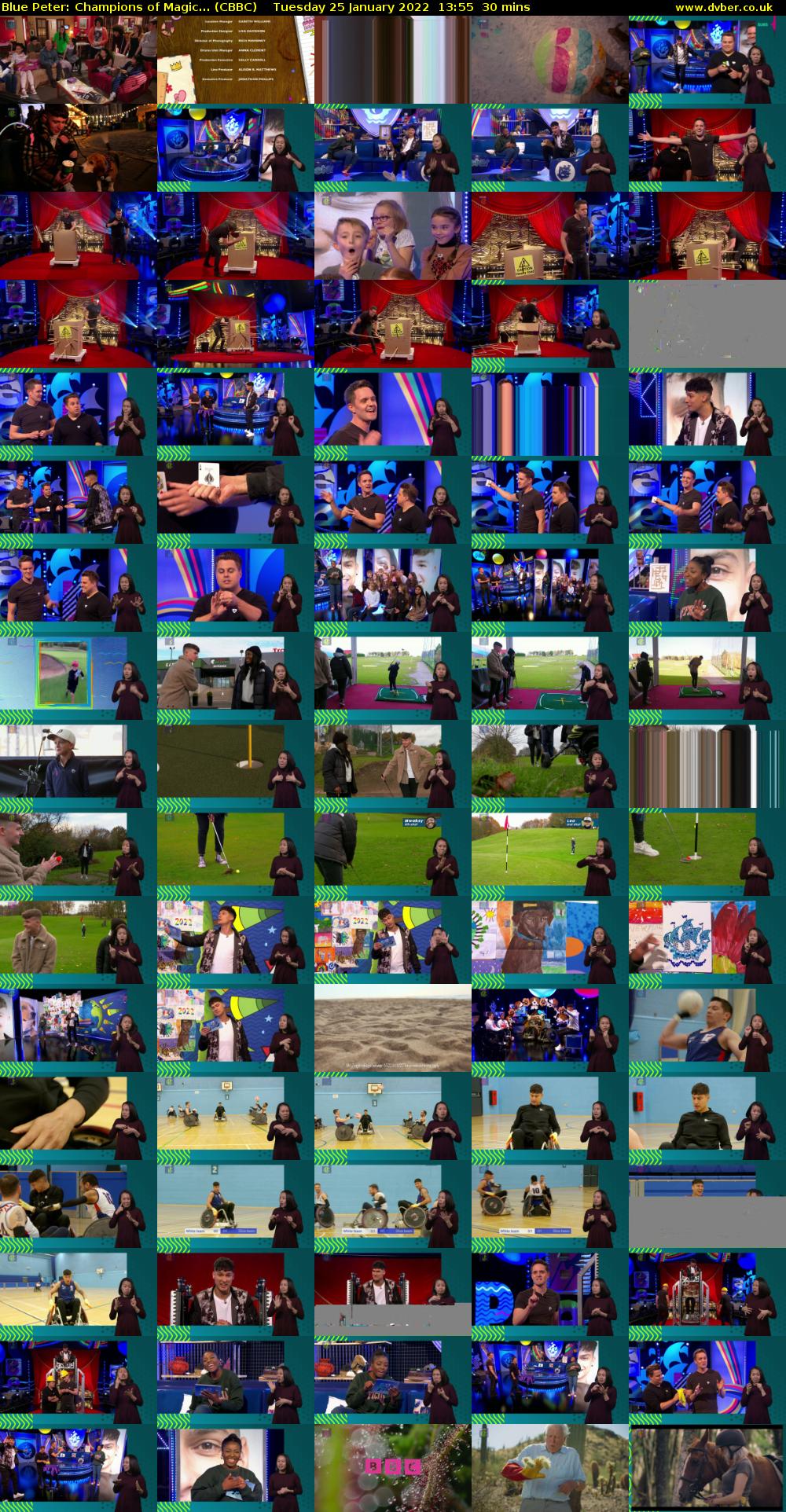 Blue Peter: Champions of Magic... (CBBC) Tuesday 25 January 2022 13:55 - 14:25