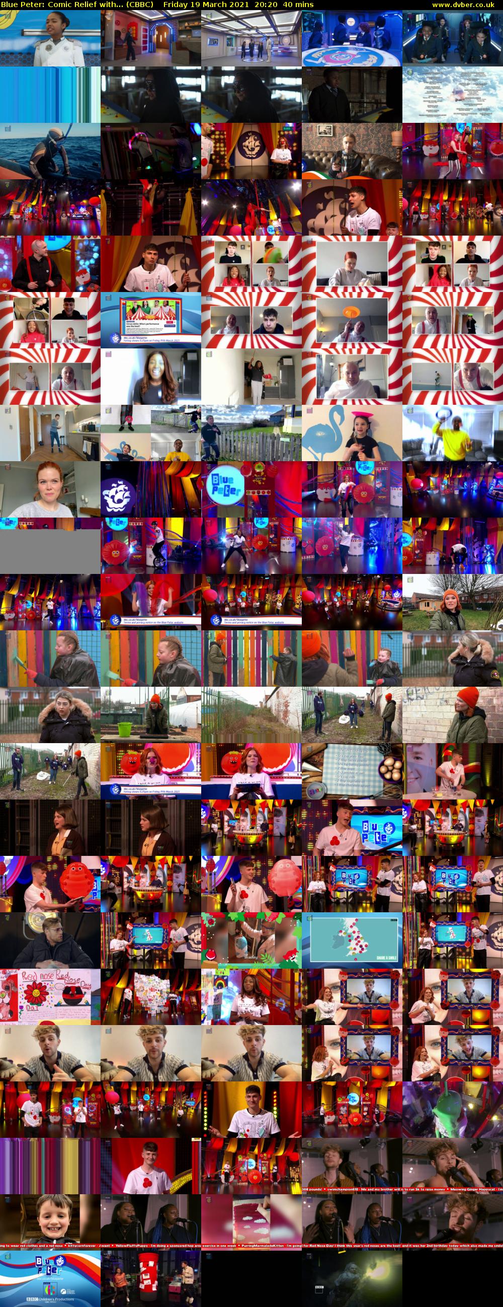 Blue Peter: Comic Relief with... (CBBC) Friday 19 March 2021 20:20 - 21:00
