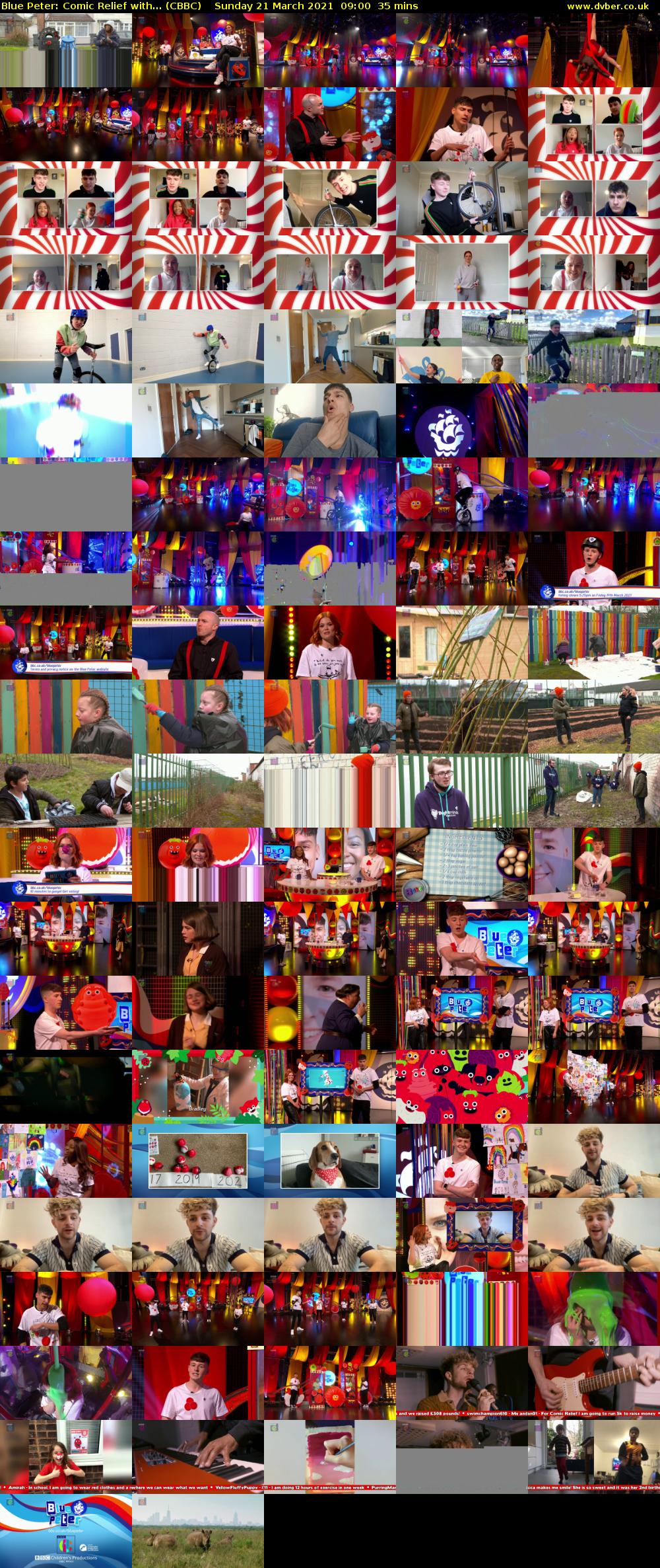 Blue Peter: Comic Relief with... (CBBC) Sunday 21 March 2021 09:00 - 09:35