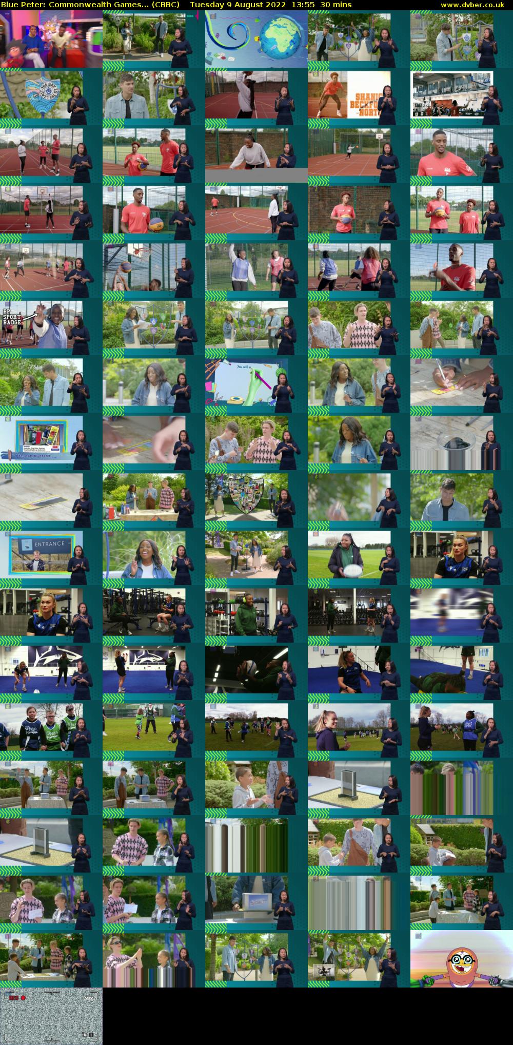 Blue Peter: Commonwealth Games... (CBBC) Tuesday 9 August 2022 13:55 - 14:25