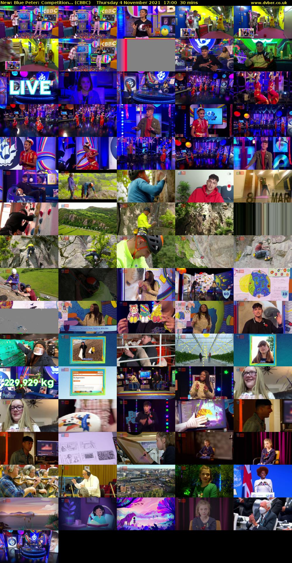 Blue Peter: Competition... (CBBC) Thursday 4 November 2021 17:00 - 17:30