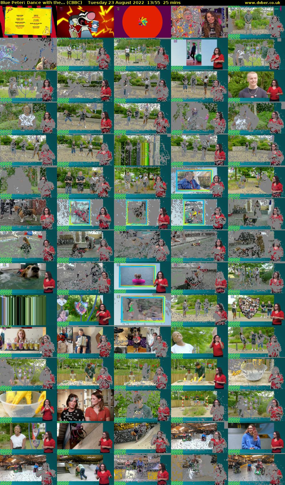 Blue Peter: Dance with the... (CBBC) Tuesday 23 August 2022 13:55 - 14:20