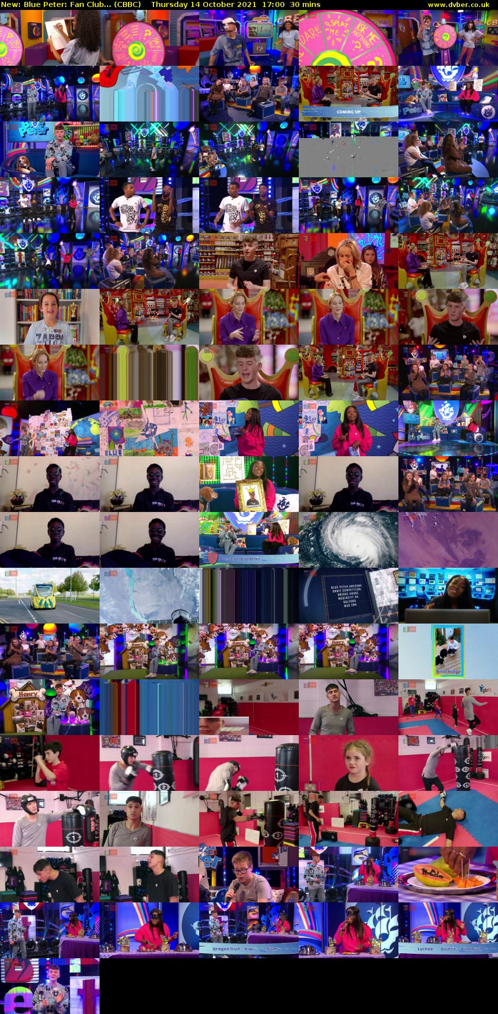 Blue Peter: Fan Club... (CBBC) Thursday 14 October 2021 17:00 - 17:30