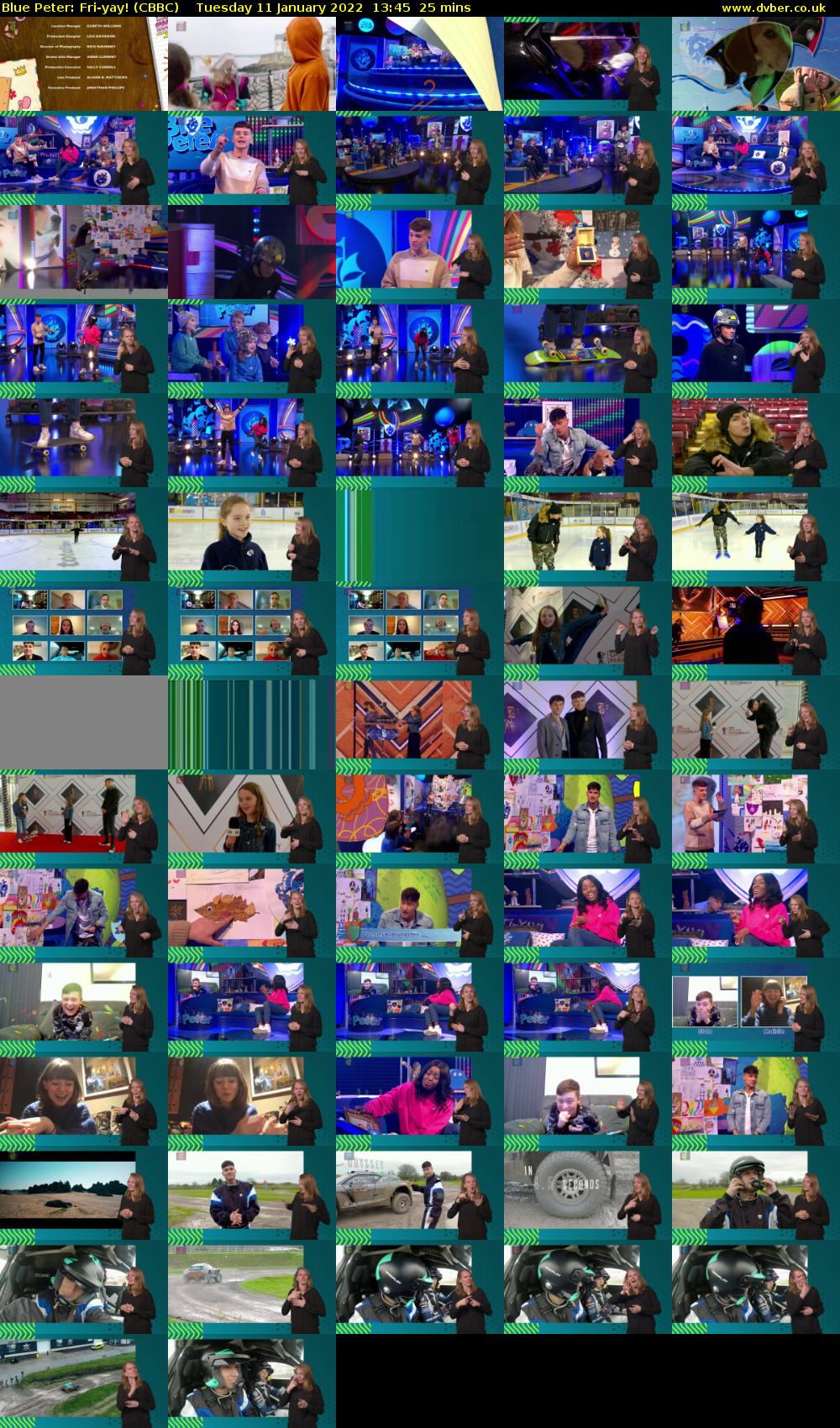 Blue Peter: Fri-yay! (CBBC) Tuesday 11 January 2022 13:45 - 14:10