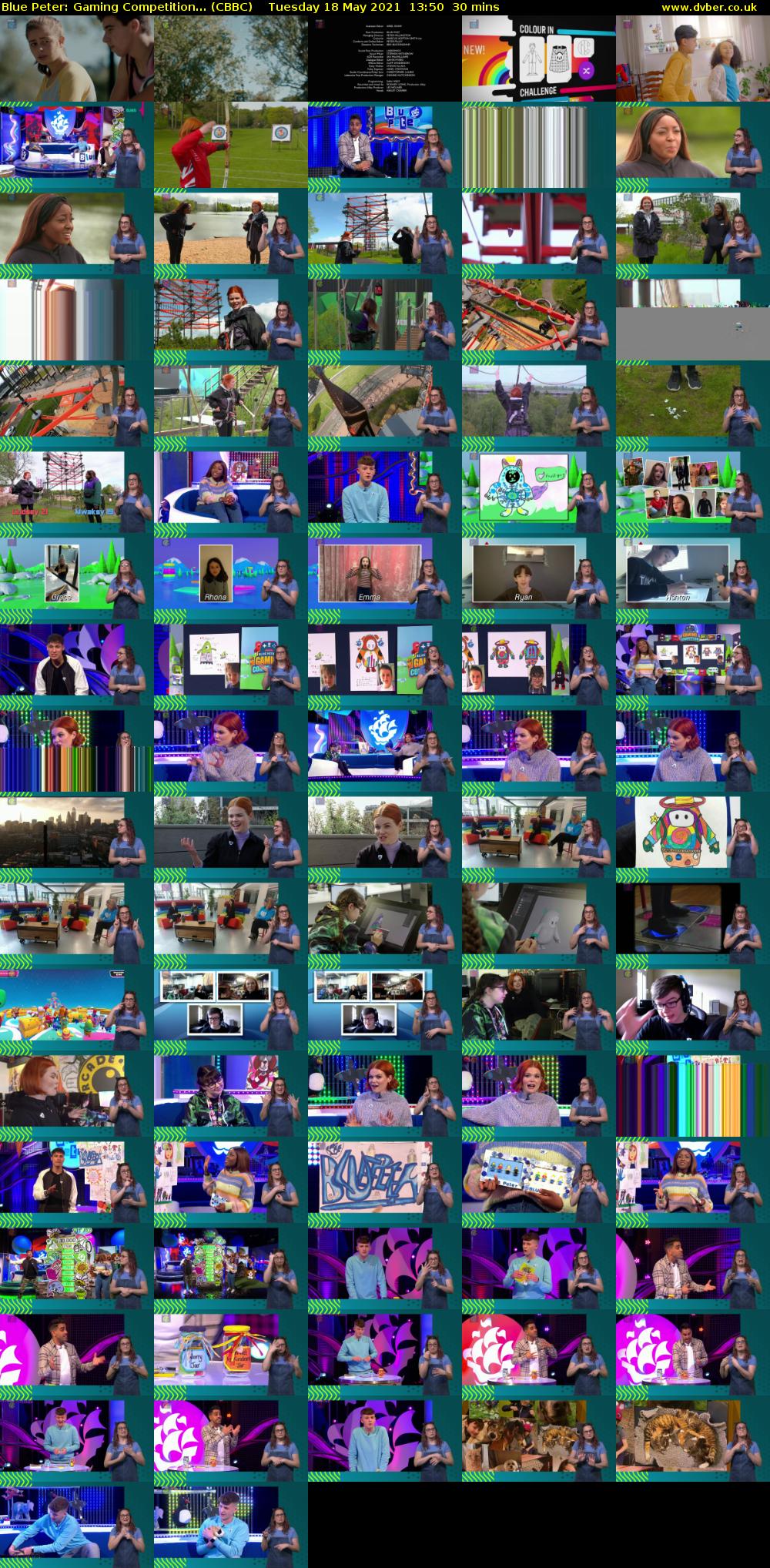 Blue Peter: Gaming Competition... (CBBC) Tuesday 18 May 2021 13:50 - 14:20
