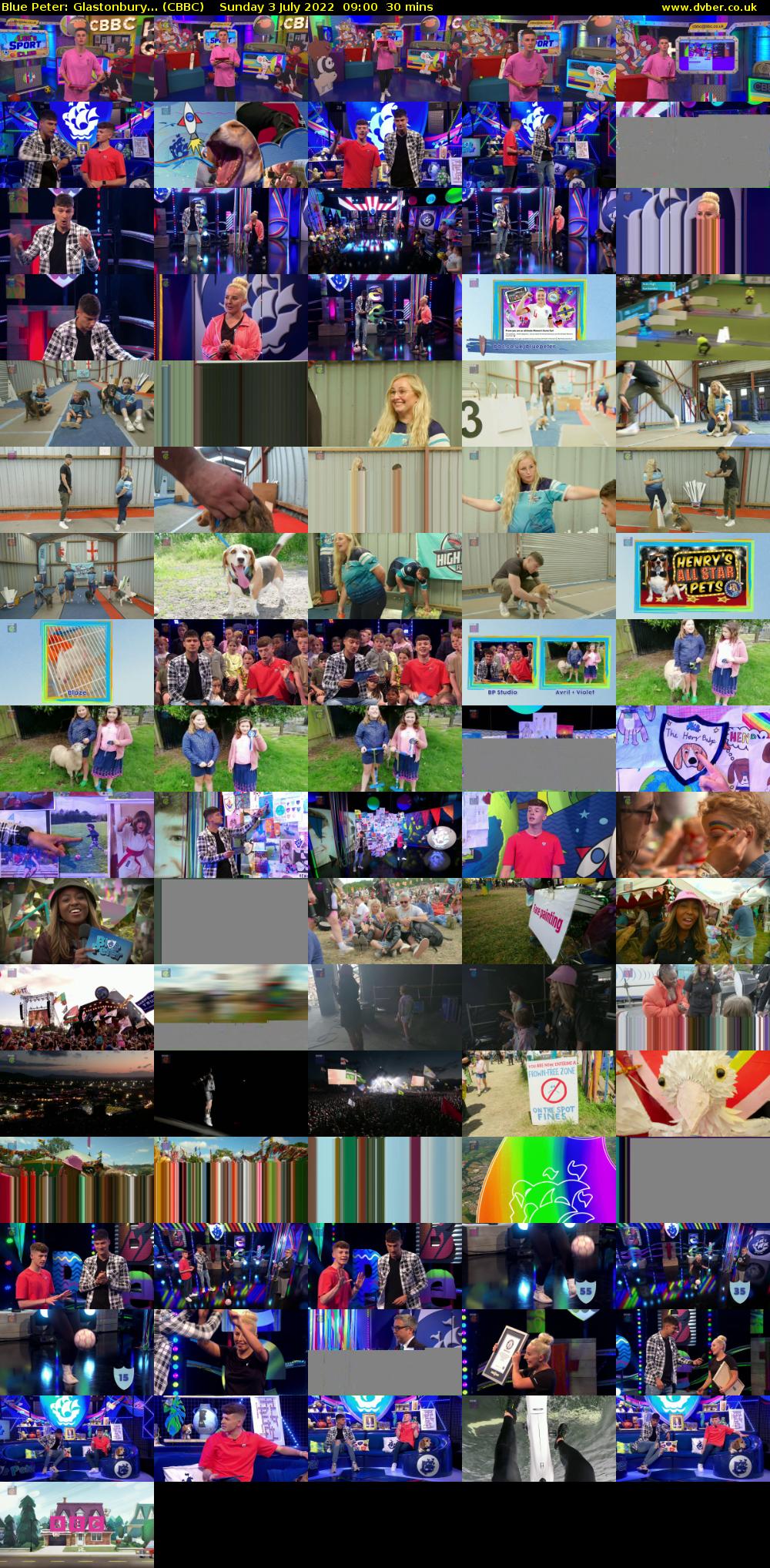 Blue Peter: Glastonbury... (CBBC) Sunday 3 July 2022 09:00 - 09:30