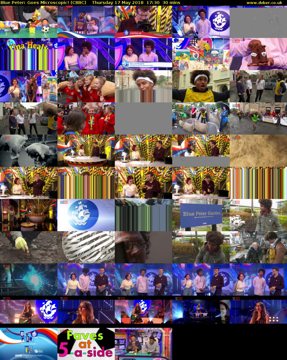 Blue Peter: Goes Microscopic! (CBBC) Thursday 17 May 2018 17:30 - 18:00