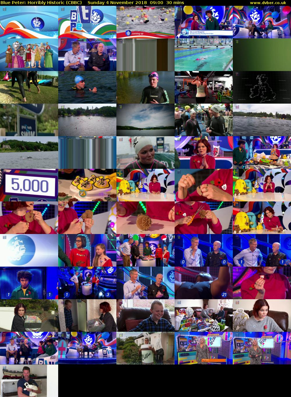 Blue Peter: Horribly Historic (CBBC) Sunday 4 November 2018 09:00 - 09:30