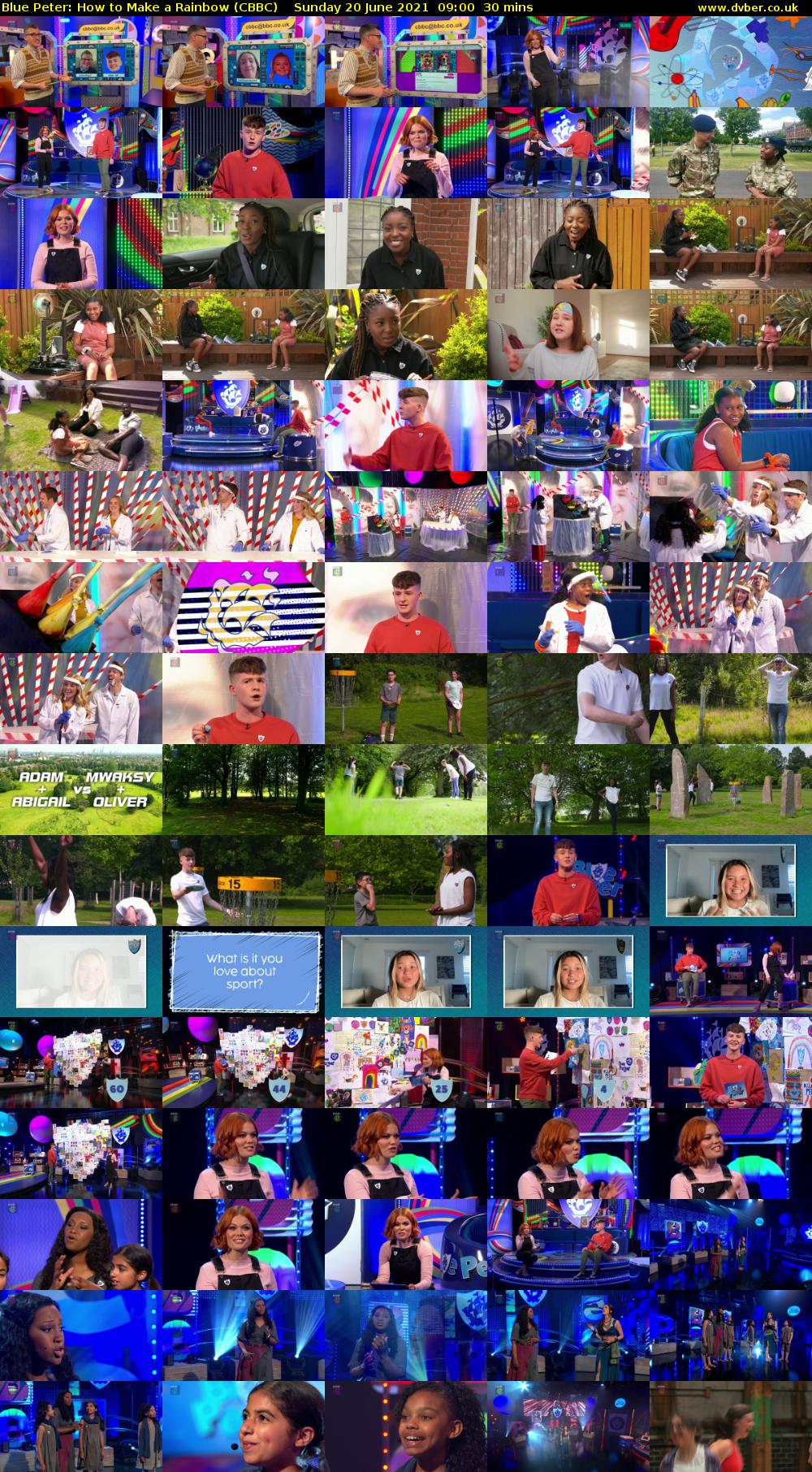 Blue Peter: How to Make a Rainbow (CBBC) Sunday 20 June 2021 09:00 - 09:30
