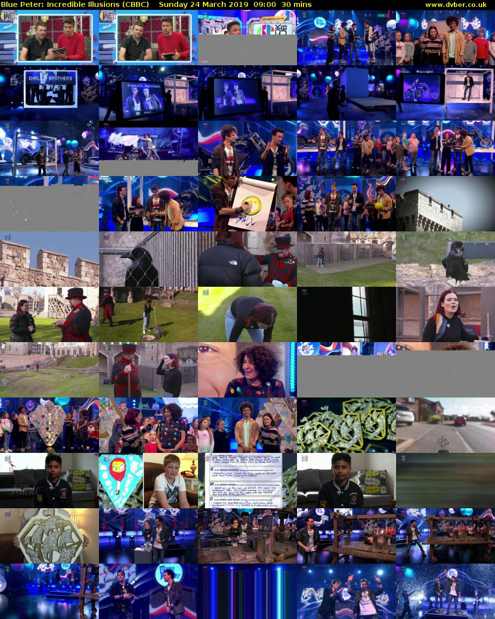 Blue Peter: Incredible Illusions (CBBC) Sunday 24 March 2019 09:00 - 09:30