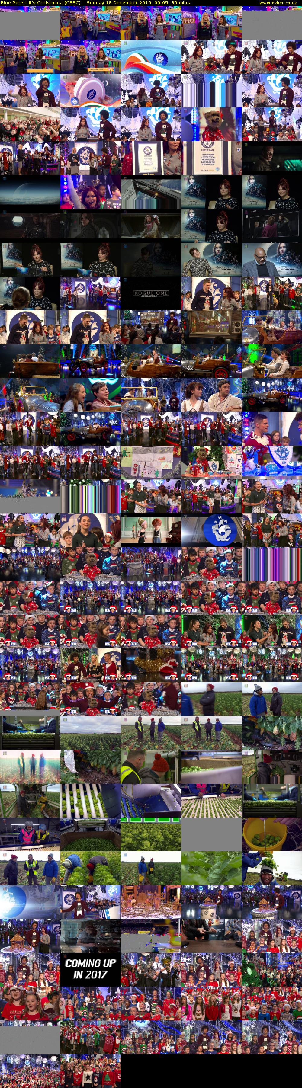 Blue Peter: It's Christmas! (CBBC) Sunday 18 December 2016 09:05 - 09:35