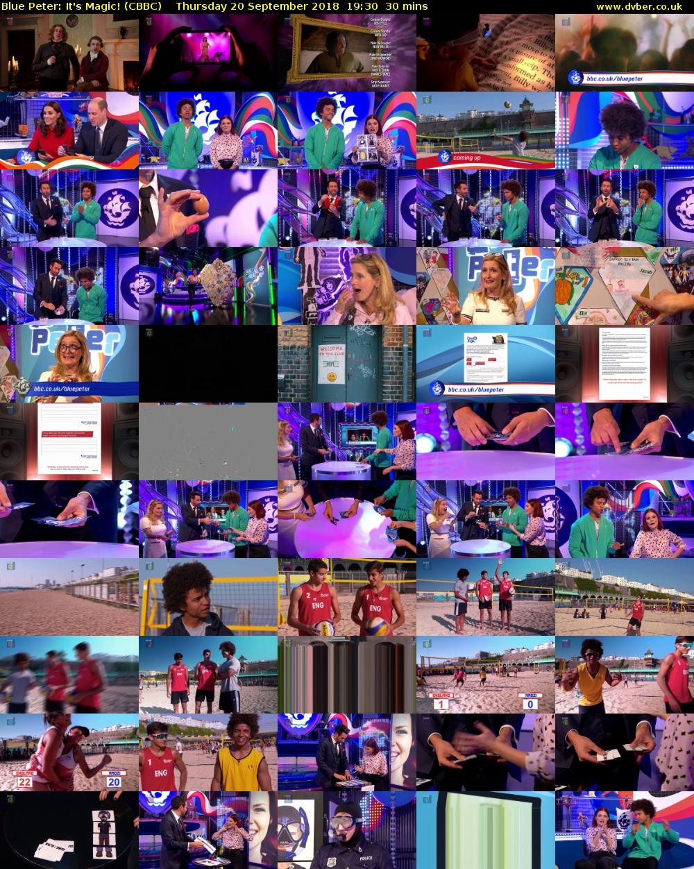 Blue Peter: It's Magic! (CBBC) Thursday 20 September 2018 19:30 - 20:00