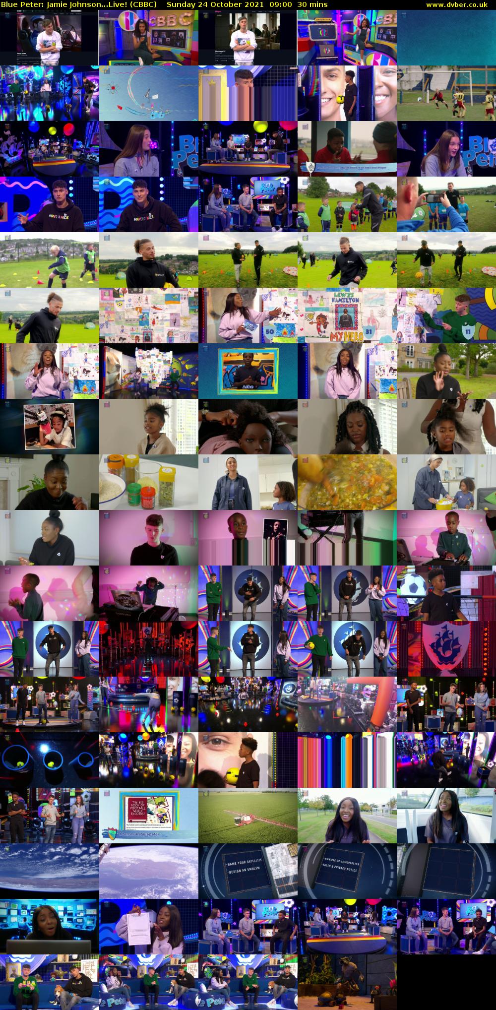 Blue Peter: Jamie Johnson...Live! (CBBC) Sunday 24 October 2021 09:00 - 09:30