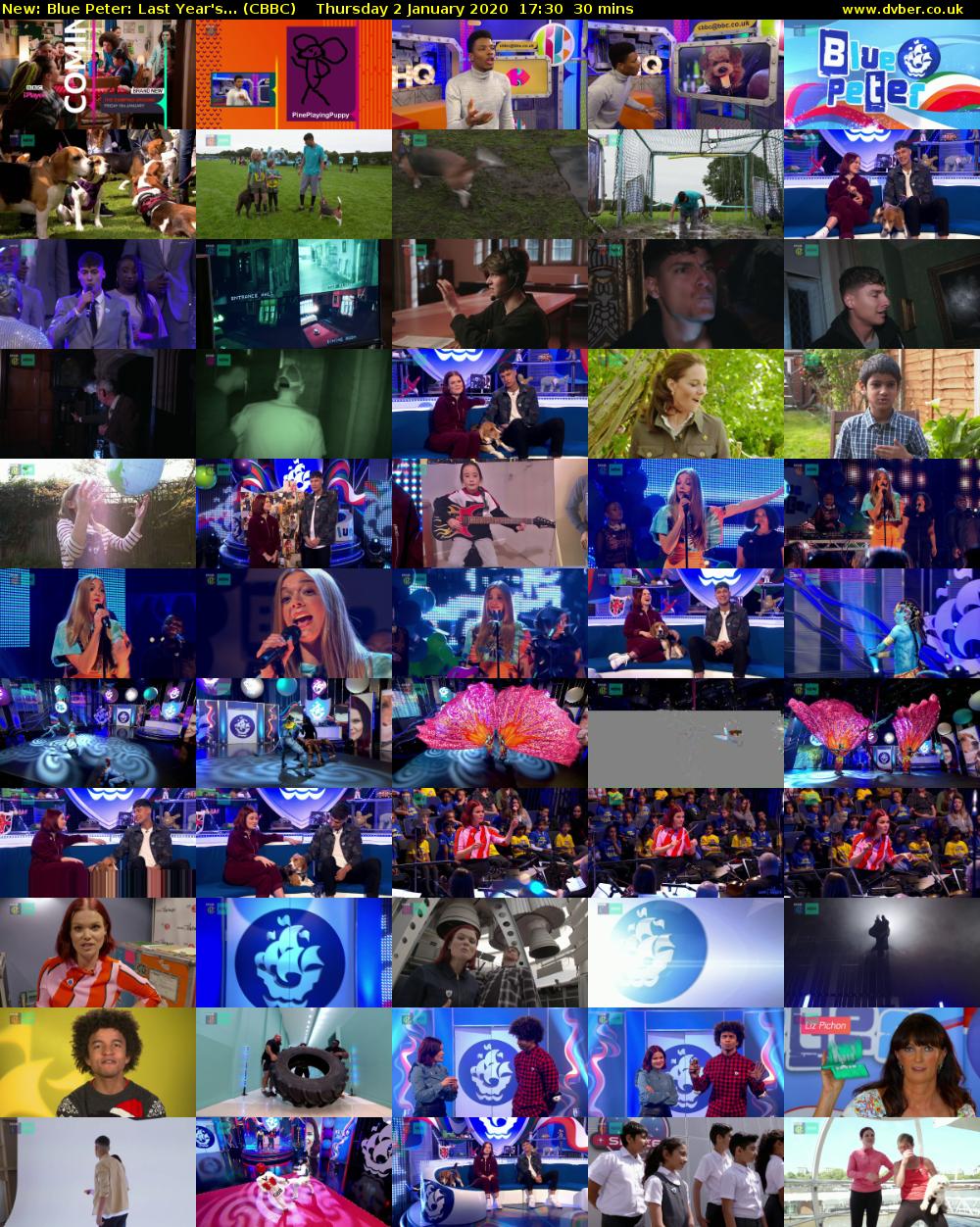 Blue Peter: Last Year's... (CBBC) Thursday 2 January 2020 17:30 - 18:00